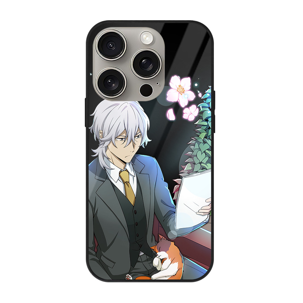 （画像用） 文豪ストレイドッグス Bungo Stray Dogs 【iPhone15Pro対応】スマホケース 耐衝撃＆黄変防止 背面ガラス
