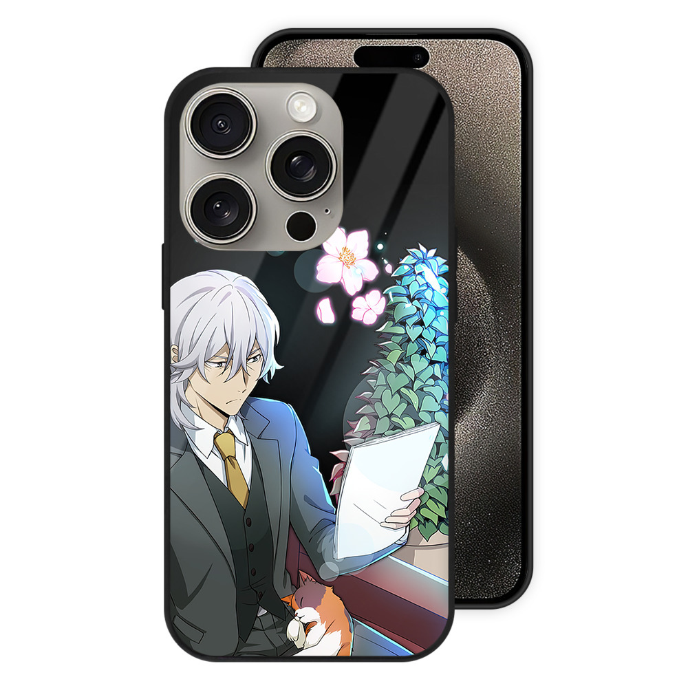 （画像用） 文豪ストレイドッグス Bungo Stray Dogs 【iPhone15Pro対応】スマホケース 耐衝撃＆黄変防止 背面ガラス