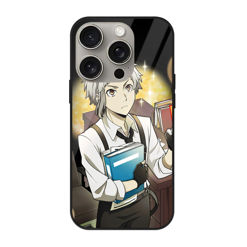 （画像用） 文豪ストレイドッグス Bungo Stray Dogs 【iPhone15Pro対応】スマホケース 耐衝撃＆黄変防止 背面ガラス