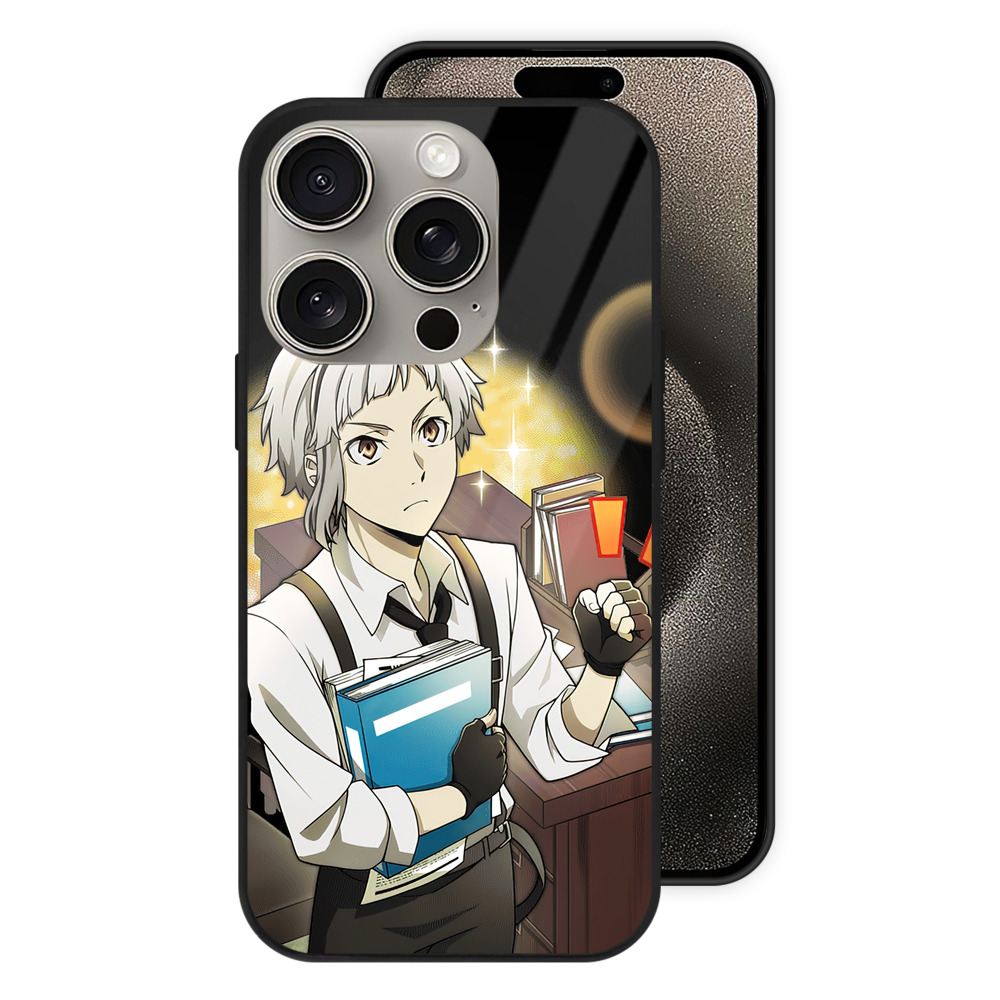 （画像用） 文豪ストレイドッグス Bungo Stray Dogs 【iPhone15Pro対応】スマホケース 耐衝撃＆黄変防止 背面ガラス