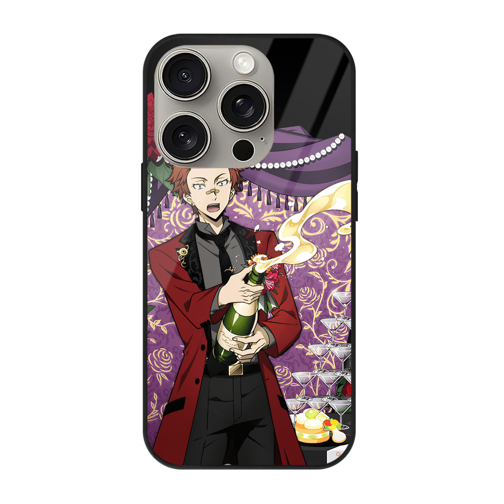（画像用） 文豪ストレイドッグス Bungo Stray Dogs 【iPhone15Pro対応】スマホケース 耐衝撃＆黄変防止 背面ガラス