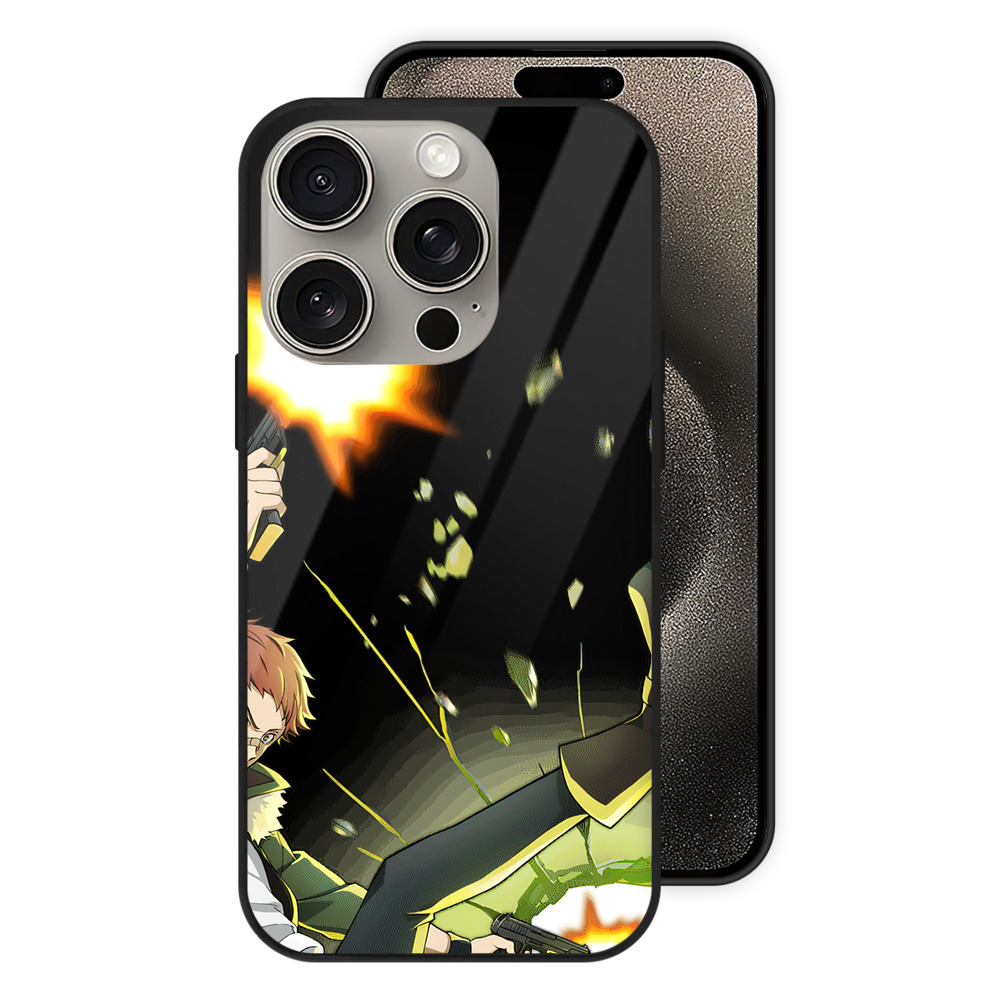（画像用） 文豪ストレイドッグス Bungo Stray Dogs 【iPhone15Pro対応】スマホケース 耐衝撃＆黄変防止 背面ガラス