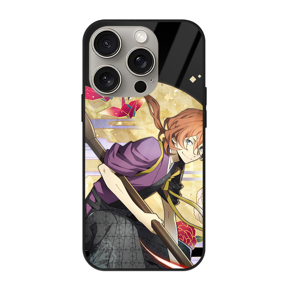 （画像用） 文豪ストレイドッグス Bungo Stray Dogs 【iPhone15Pro対応】スマホケース 耐衝撃＆黄変防止 背面ガラス