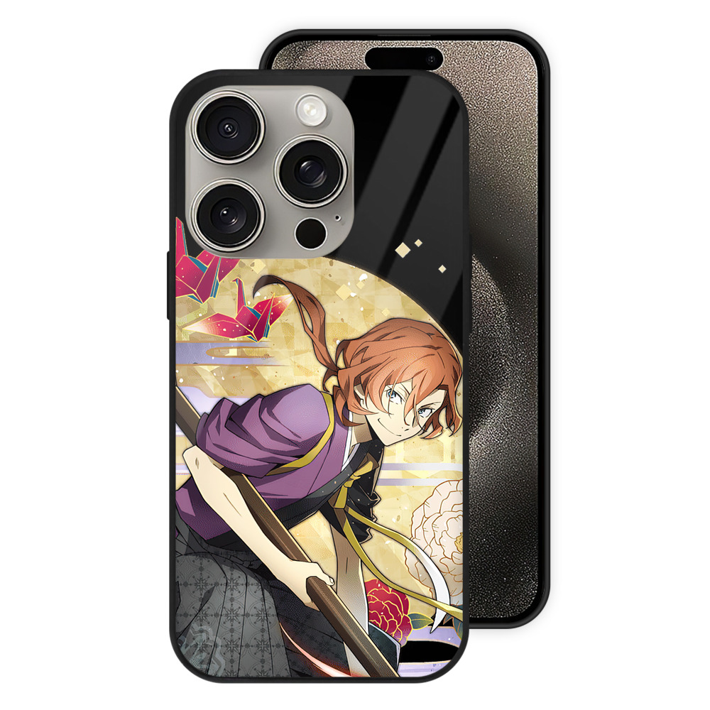（画像用） 文豪ストレイドッグス Bungo Stray Dogs 【iPhone15Pro対応】スマホケース 耐衝撃＆黄変防止 背面ガラス