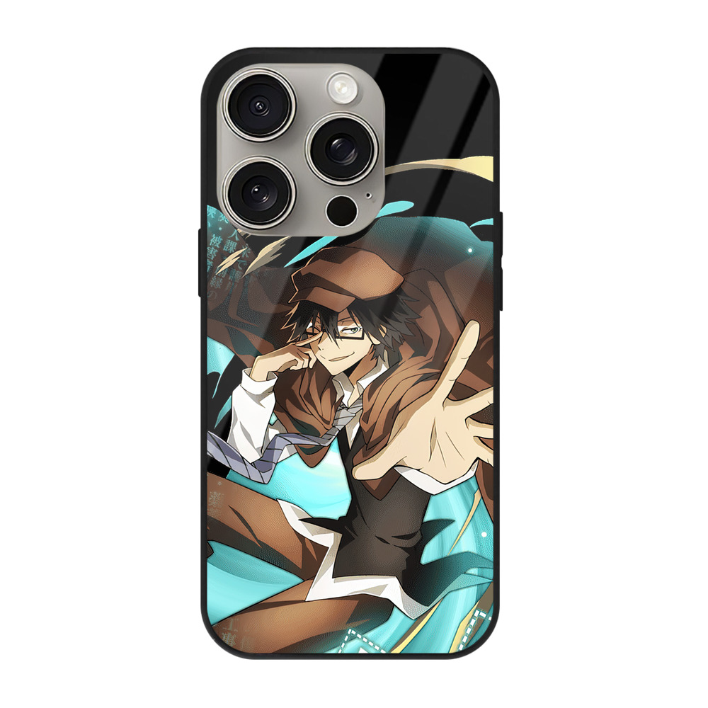 （画像用） 文豪ストレイドッグス Bungo Stray Dogs 【iPhone15Pro対応】スマホケース 耐衝撃＆黄変防止 背面ガラス