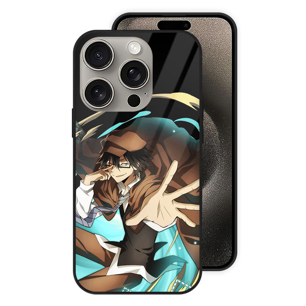 （画像用） 文豪ストレイドッグス Bungo Stray Dogs 【iPhone15Pro対応】スマホケース 耐衝撃＆黄変防止 背面ガラス