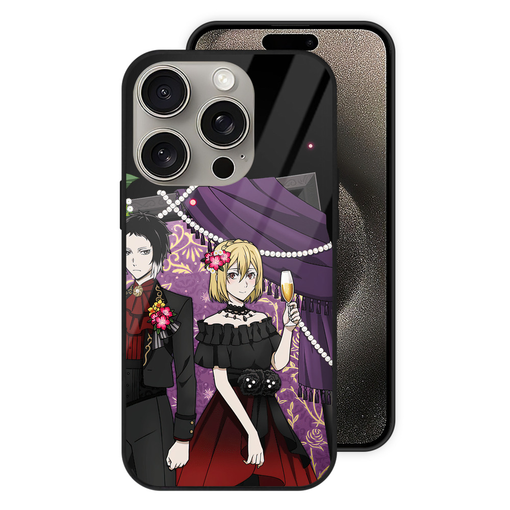 （画像用） 文豪ストレイドッグス Bungo Stray Dogs 【iPhone15Pro対応】スマホケース 耐衝撃＆黄変防止 背面ガラス