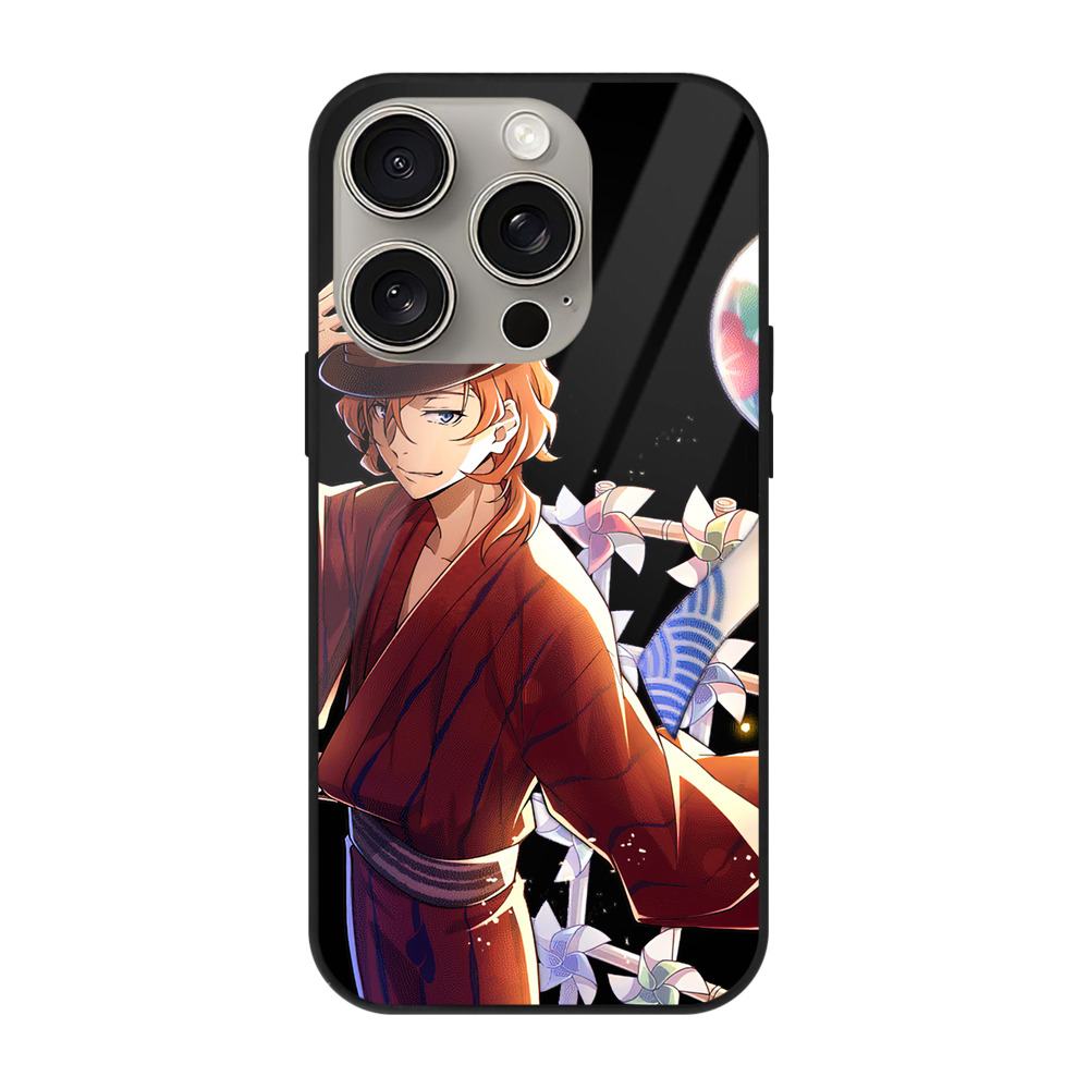 （画像用） 文豪ストレイドッグス Bungo Stray Dogs 【iPhone15Pro対応】スマホケース 耐衝撃＆黄変防止 背面ガラス