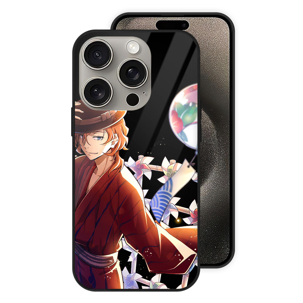（画像用） 文豪ストレイドッグス Bungo Stray Dogs 【iPhone15Pro対応】スマホケース 耐衝撃＆黄変防止 背面ガラス