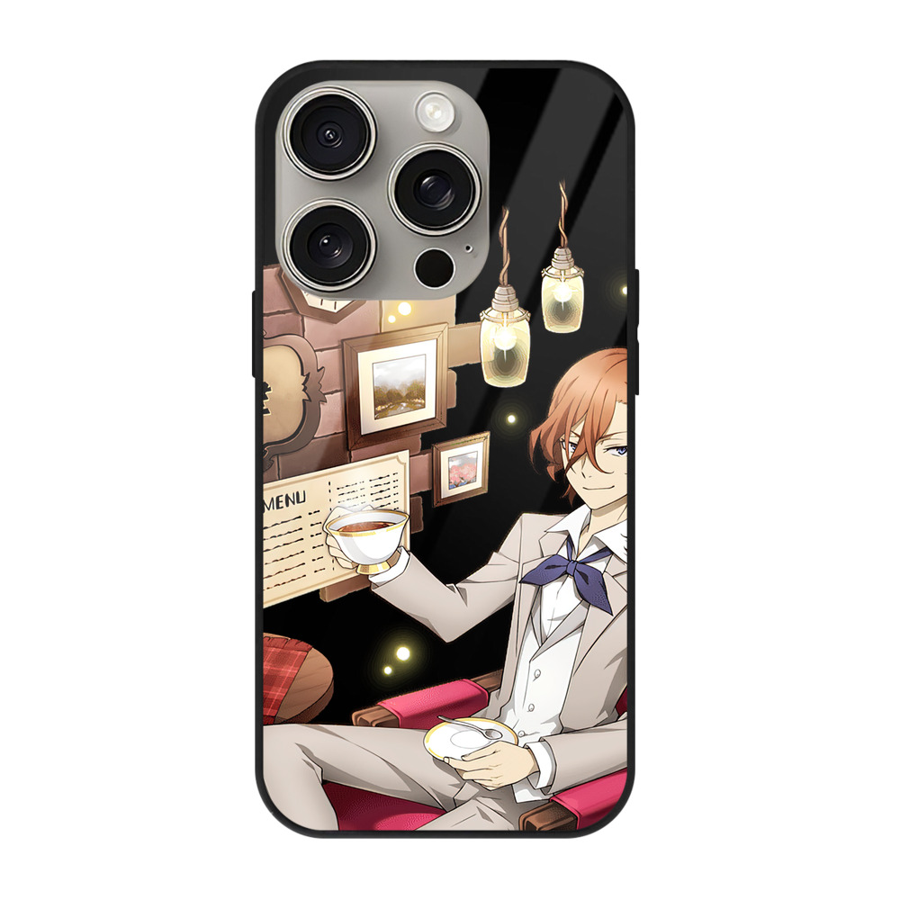 （画像用） 文豪ストレイドッグス Bungo Stray Dogs 【iPhone15Pro対応】スマホケース 耐衝撃＆黄変防止 背面ガラス