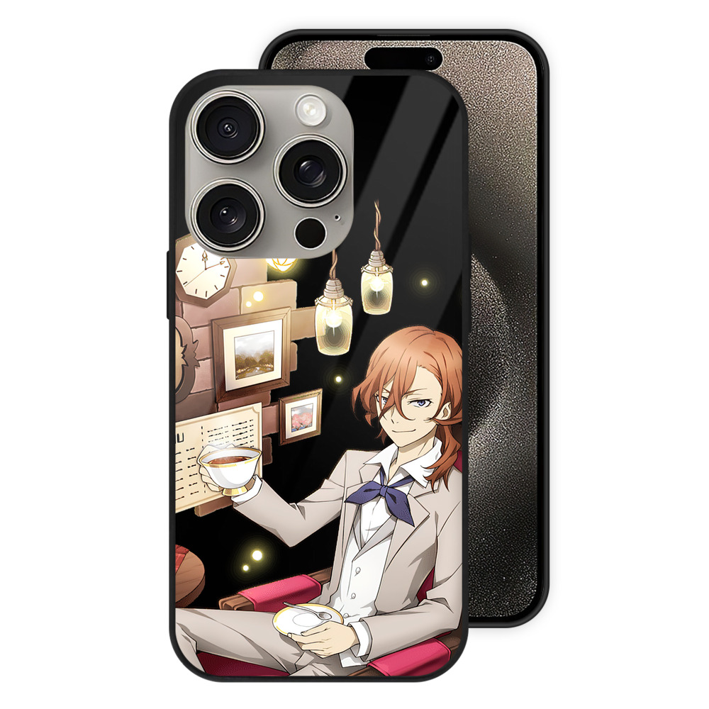 （画像用） 文豪ストレイドッグス Bungo Stray Dogs 【iPhone15Pro対応】スマホケース 耐衝撃＆黄変防止 背面ガラス