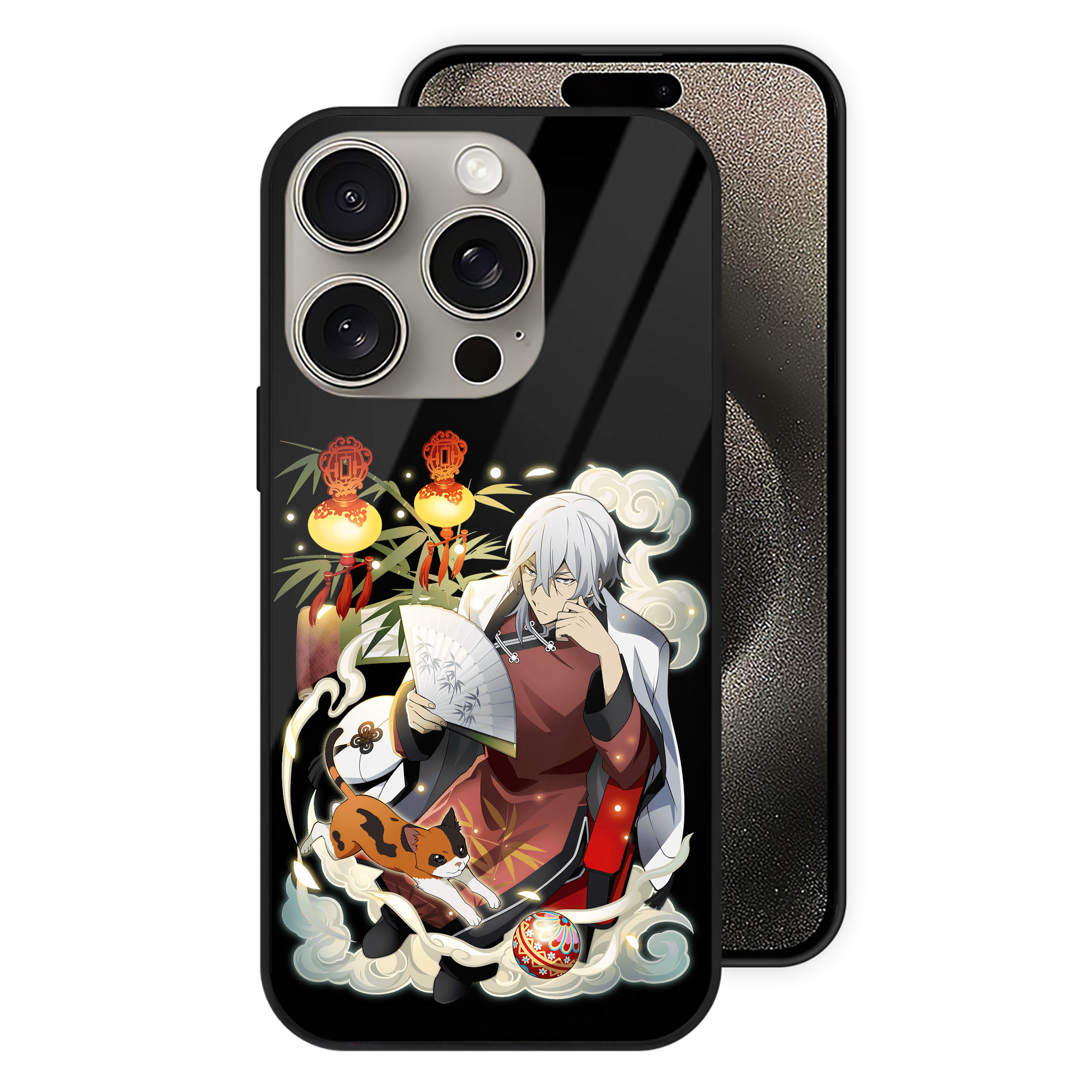 （画像用） 文豪ストレイドッグス Bungo Stray Dogs 【iPhone15Pro対応】スマホケース 耐衝撃＆黄変防止 背面ガラス