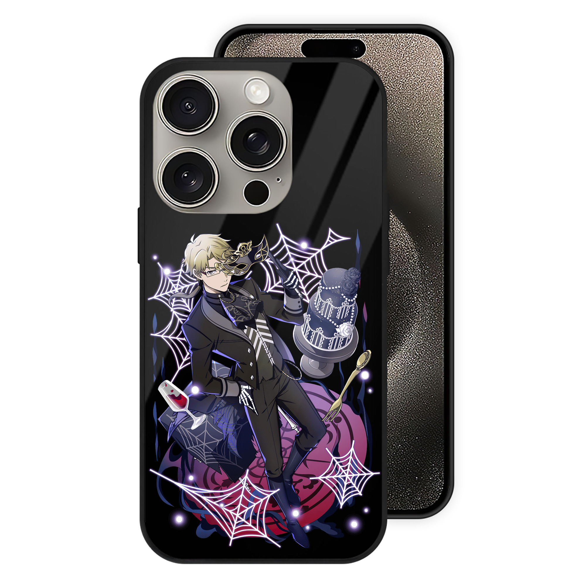 （画像用） 文豪ストレイドッグス Bungo Stray Dogs 【iPhone15Pro対応】スマホケース 耐衝撃＆黄変防止 背面ガラス