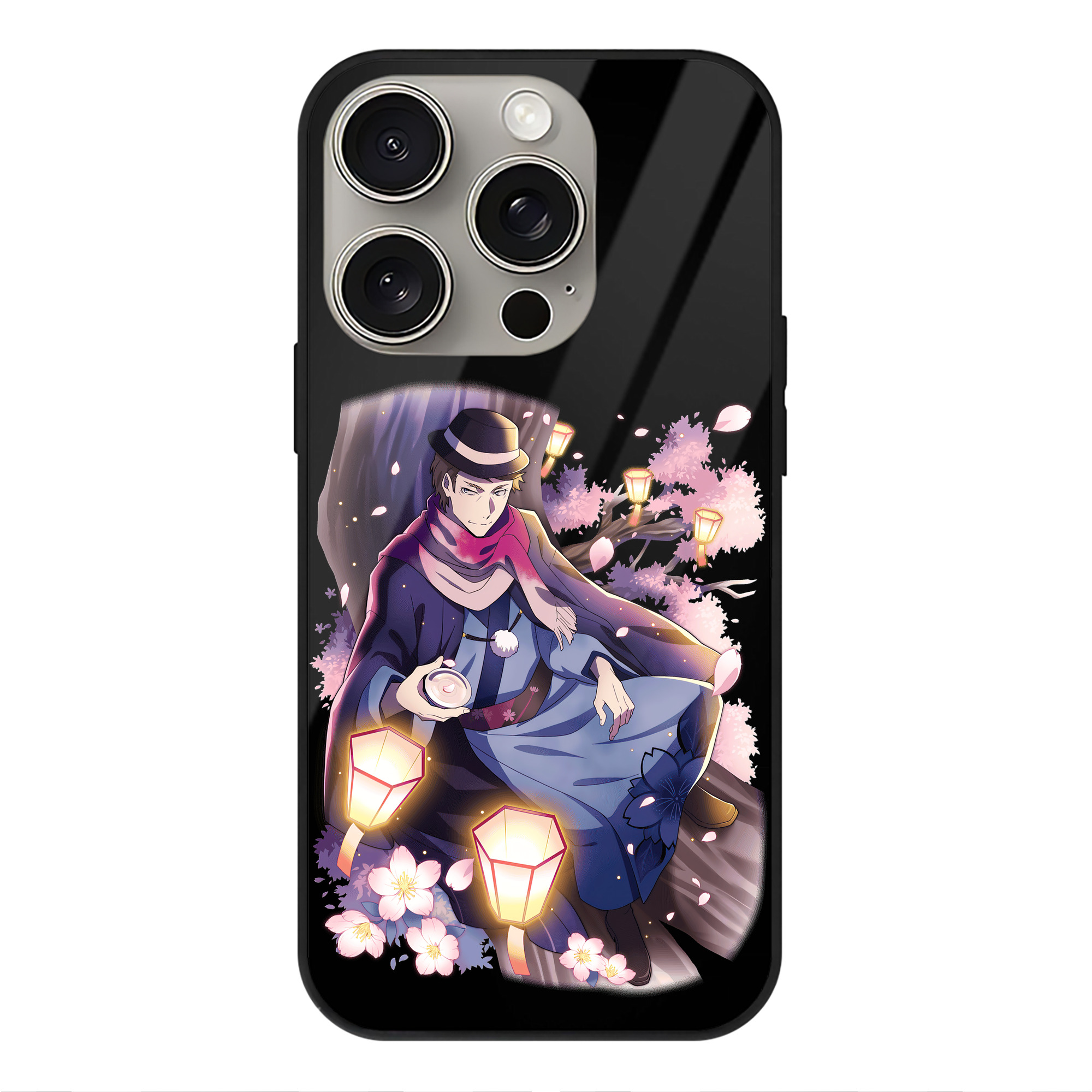（画像用） 文豪ストレイドッグス Bungo Stray Dogs 【iPhone15Pro対応】スマホケース 耐衝撃＆黄変防止 背面ガラス