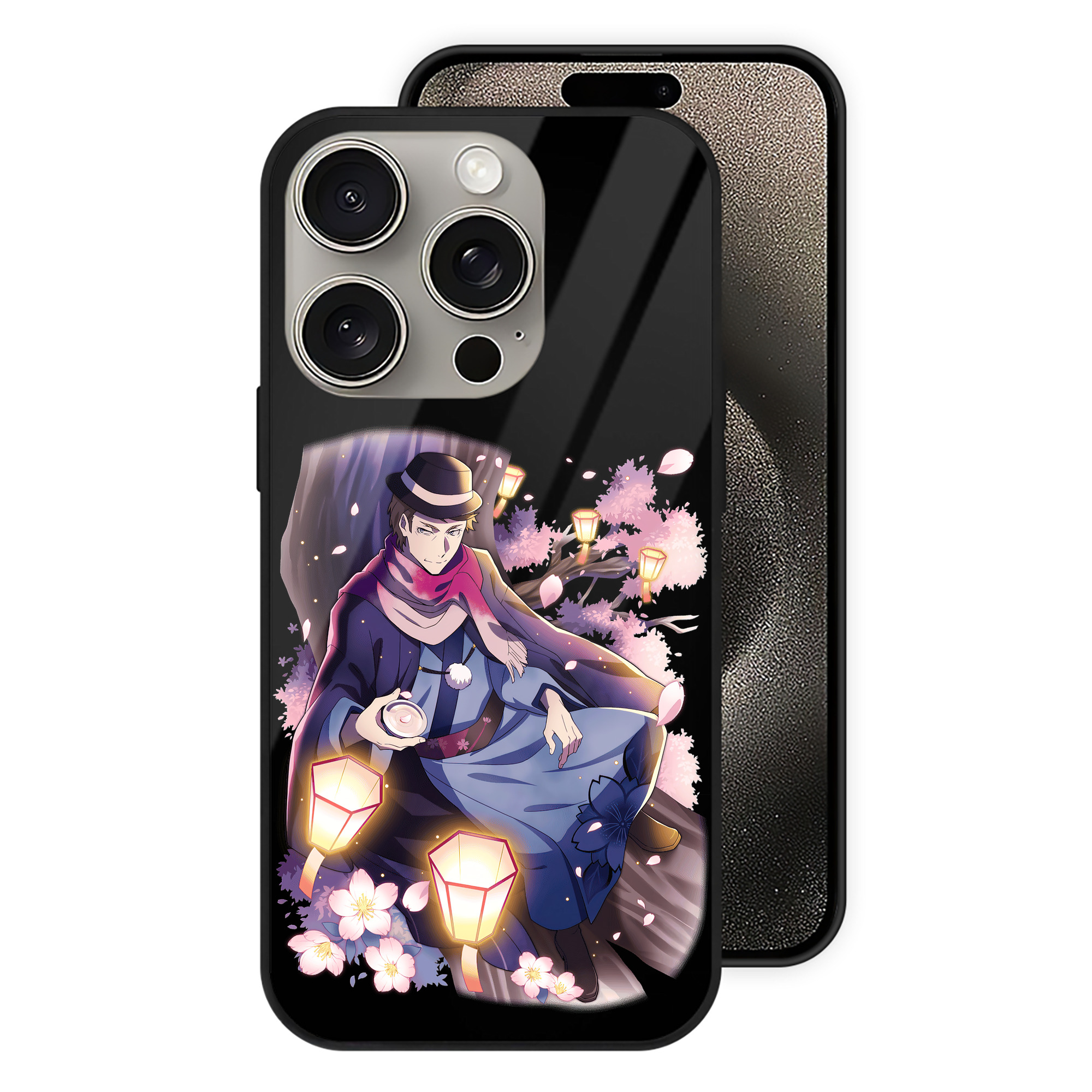 （画像用） 文豪ストレイドッグス Bungo Stray Dogs 【iPhone15Pro対応】スマホケース 耐衝撃＆黄変防止 背面ガラス