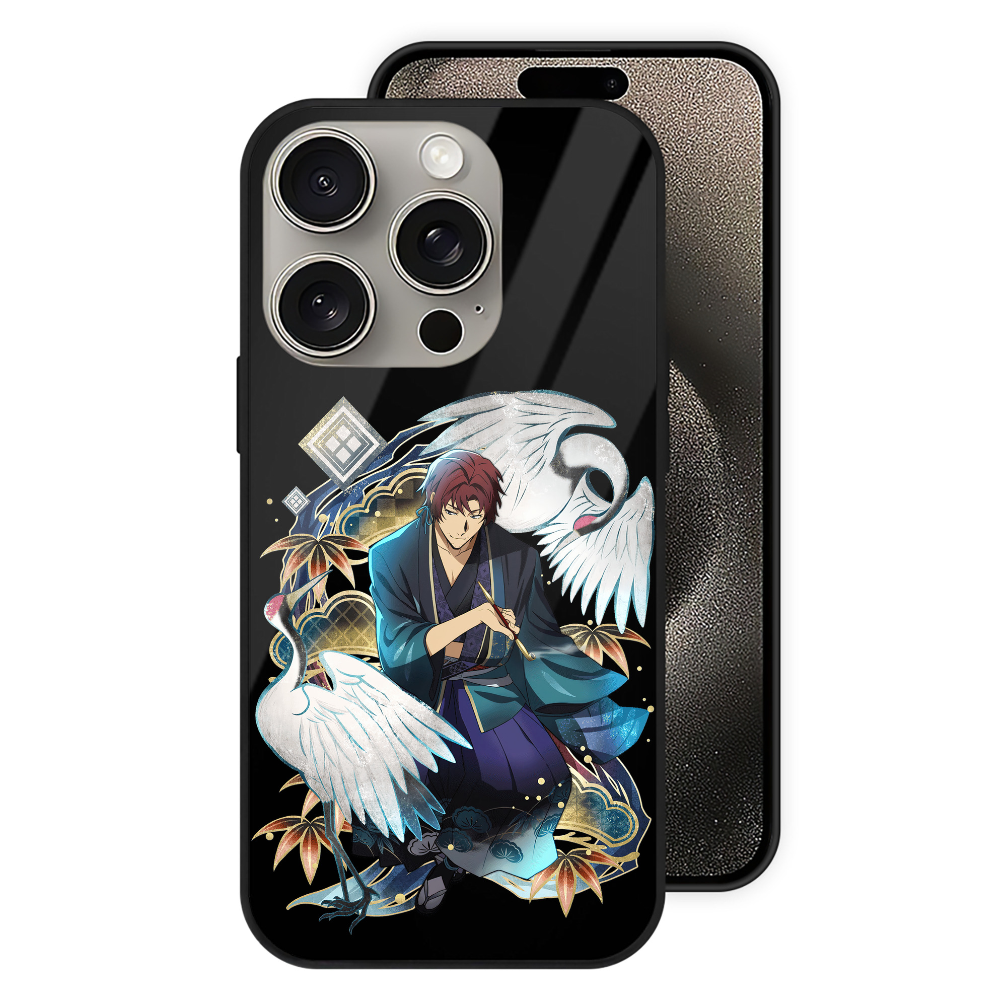 （画像用） 文豪ストレイドッグス Bungo Stray Dogs 【iPhone15Pro対応】スマホケース 耐衝撃＆黄変防止 背面ガラス