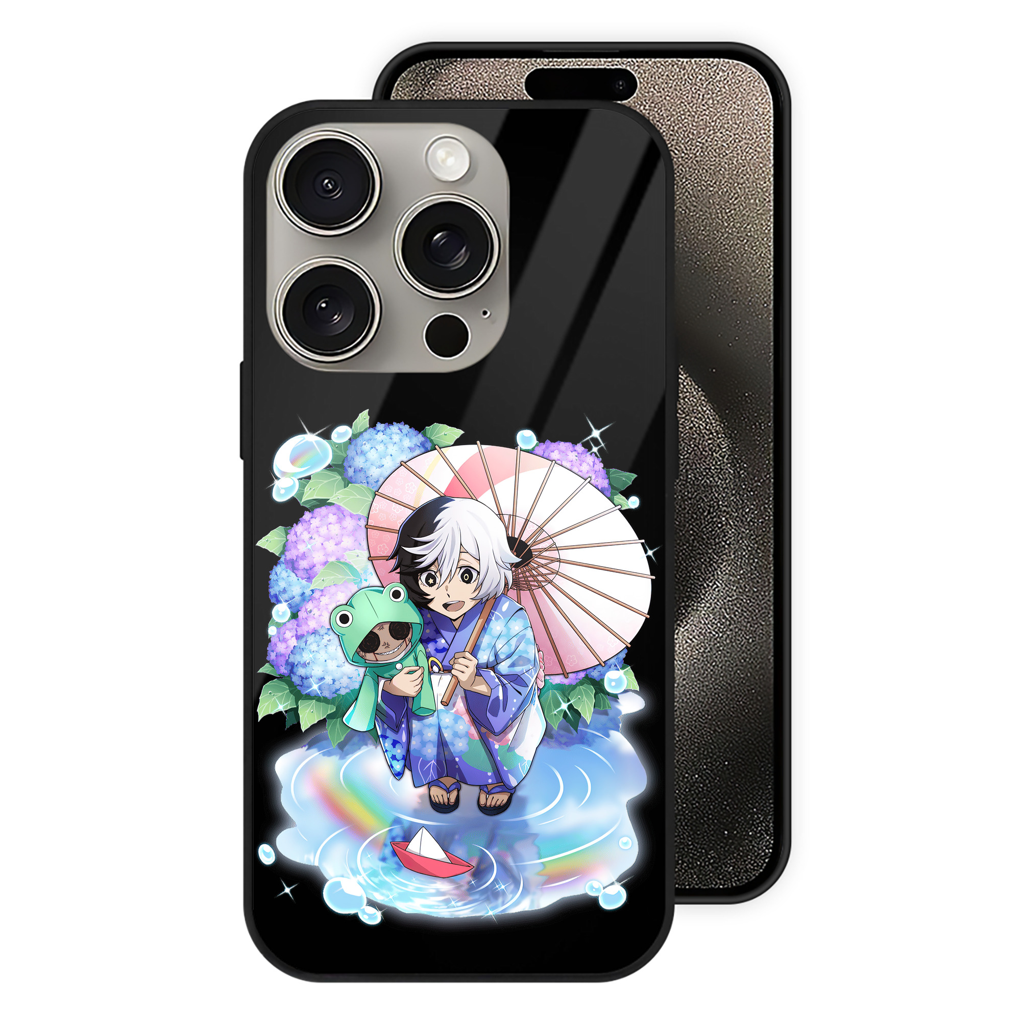 （画像用） 文豪ストレイドッグス Bungo Stray Dogs 【iPhone15Pro対応】スマホケース 耐衝撃＆黄変防止 背面ガラス