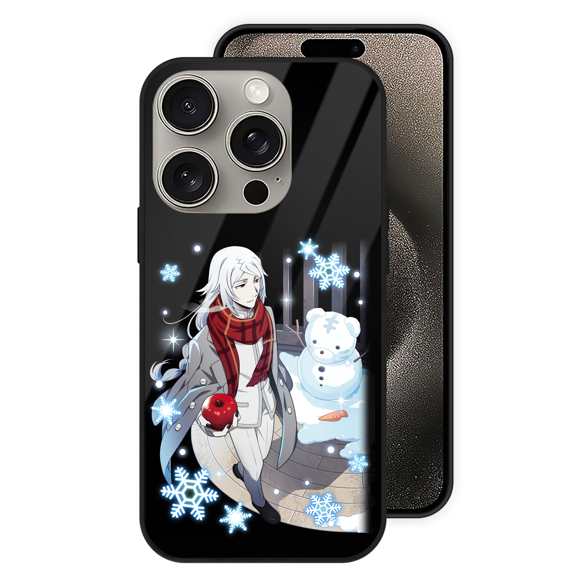 （画像用） 文豪ストレイドッグス Bungo Stray Dogs 【iPhone15Pro対応】スマホケース 耐衝撃＆黄変防止 背面ガラス
