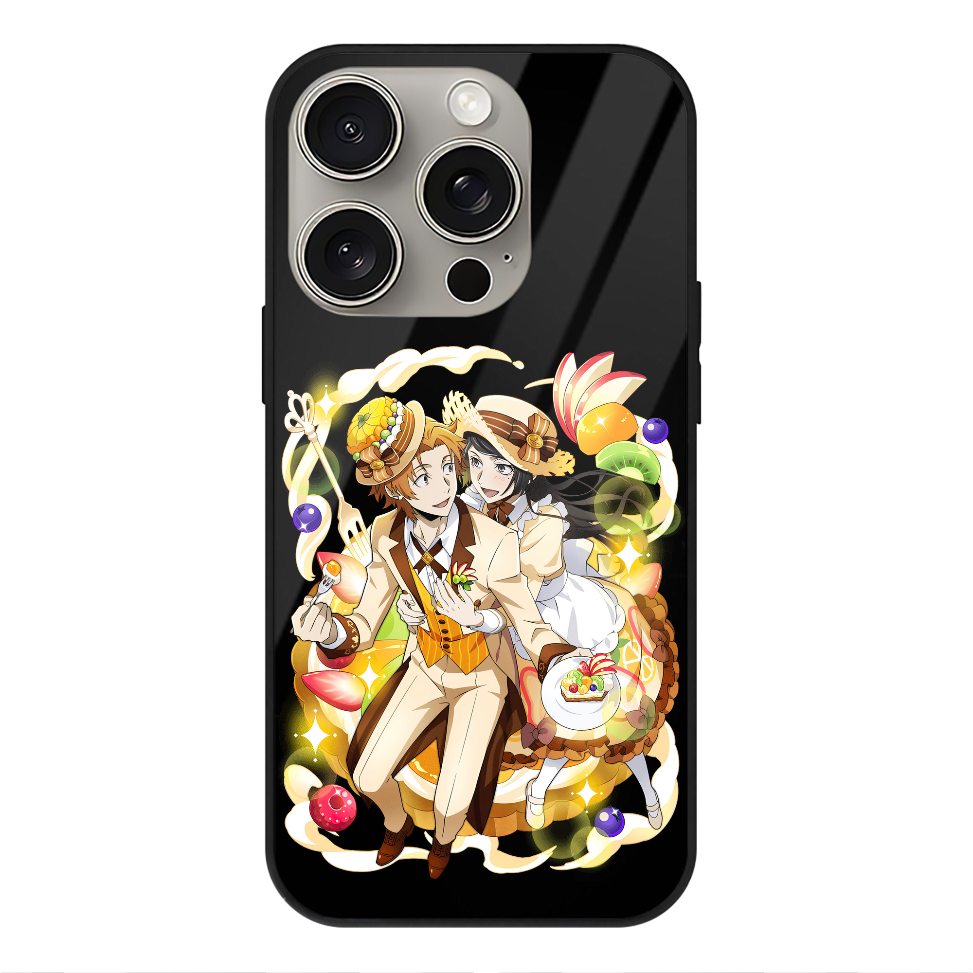 （画像用） 文豪ストレイドッグス Bungo Stray Dogs 【iPhone15Pro対応】スマホケース 耐衝撃＆黄変防止 背面ガラス