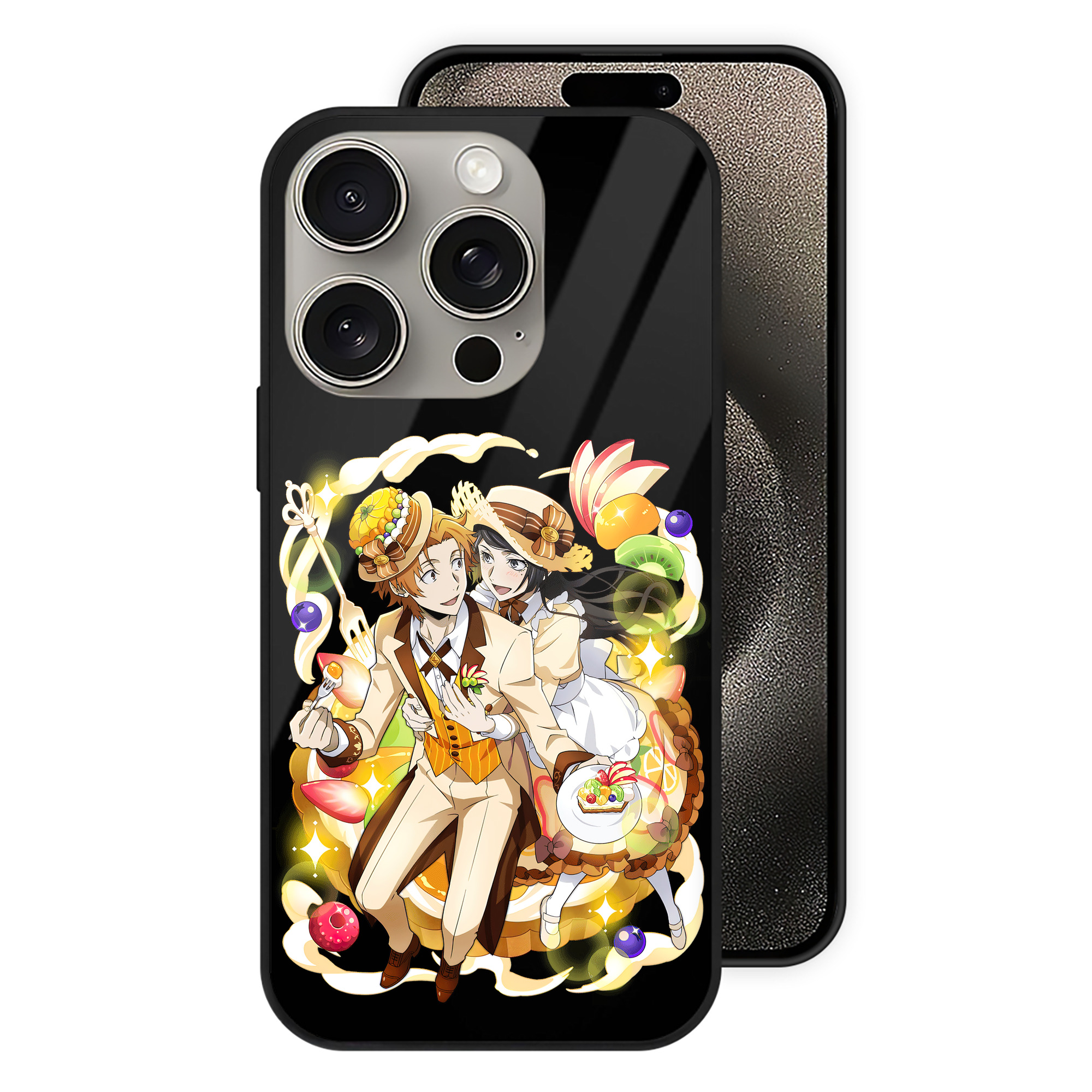 （画像用） 文豪ストレイドッグス Bungo Stray Dogs 【iPhone15Pro対応】スマホケース 耐衝撃＆黄変防止 背面ガラス