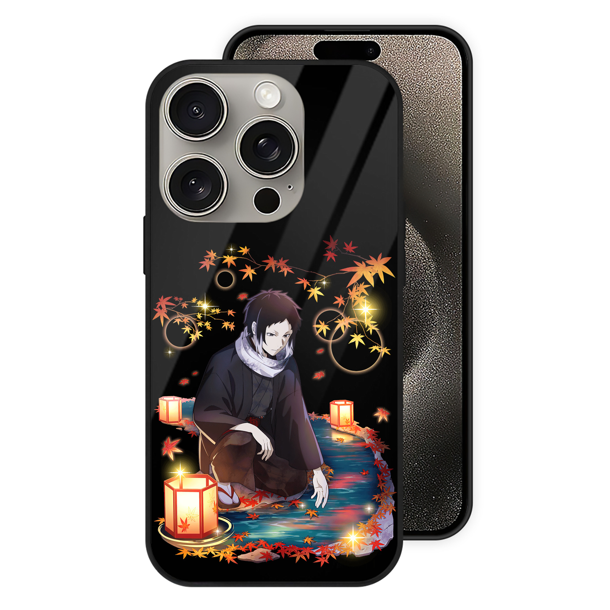 （画像用） 文豪ストレイドッグス Bungo Stray Dogs 【iPhone15Pro対応】スマホケース 耐衝撃＆黄変防止 背面ガラス