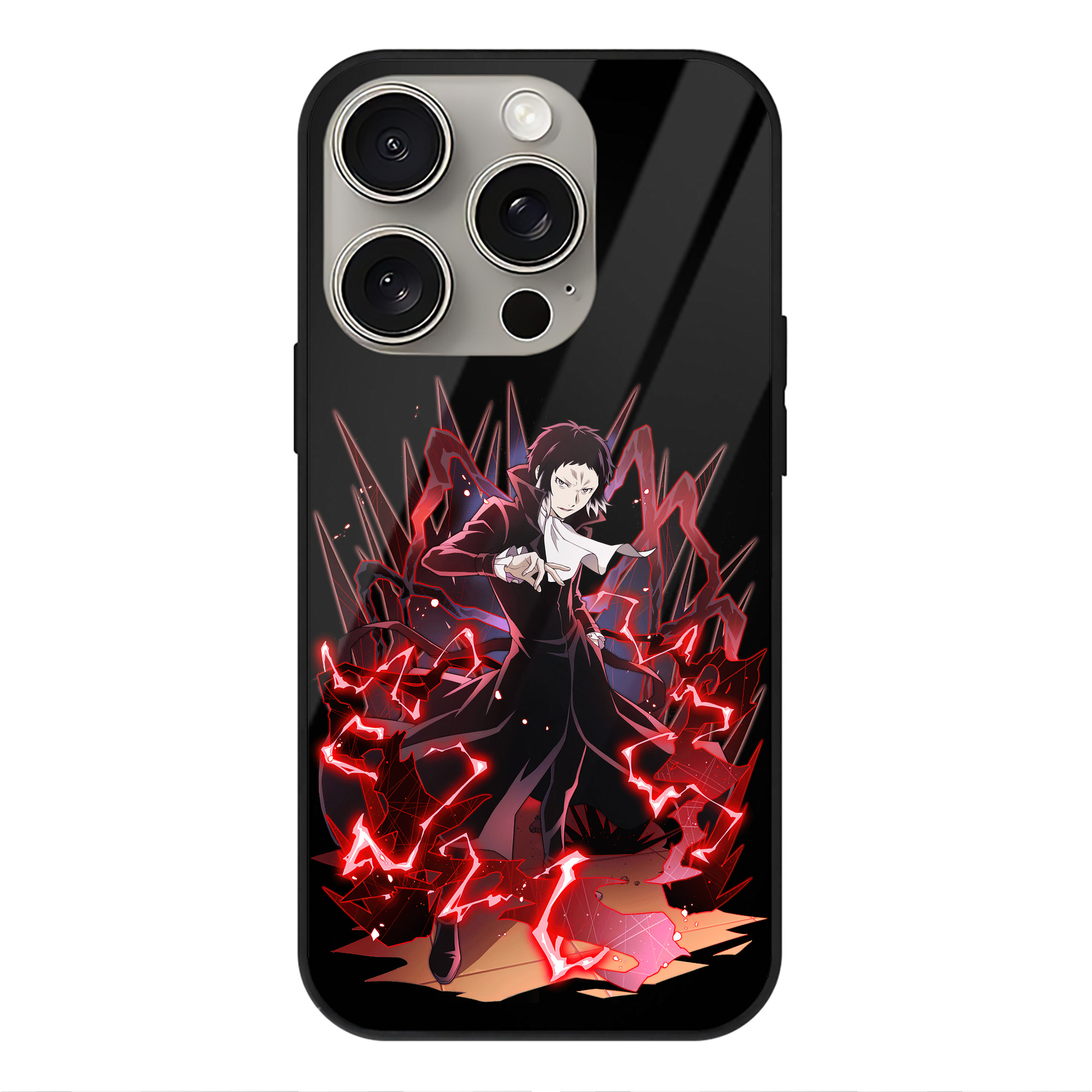 （画像用） 文豪ストレイドッグス Bungo Stray Dogs 【iPhone15Pro対応】スマホケース 耐衝撃＆黄変防止 背面ガラス
