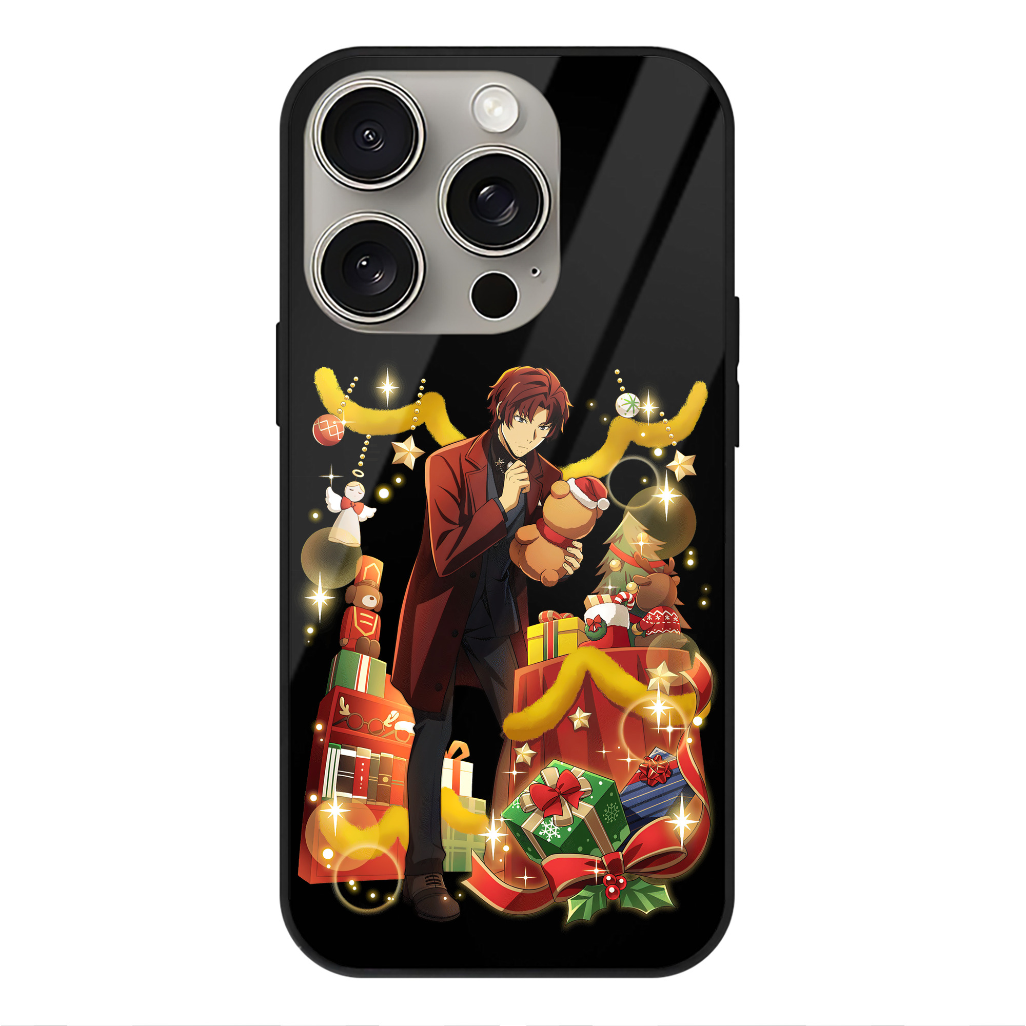 （画像用） 文豪ストレイドッグス Bungo Stray Dogs 【iPhone15Pro対応】スマホケース 耐衝撃＆黄変防止 背面ガラス