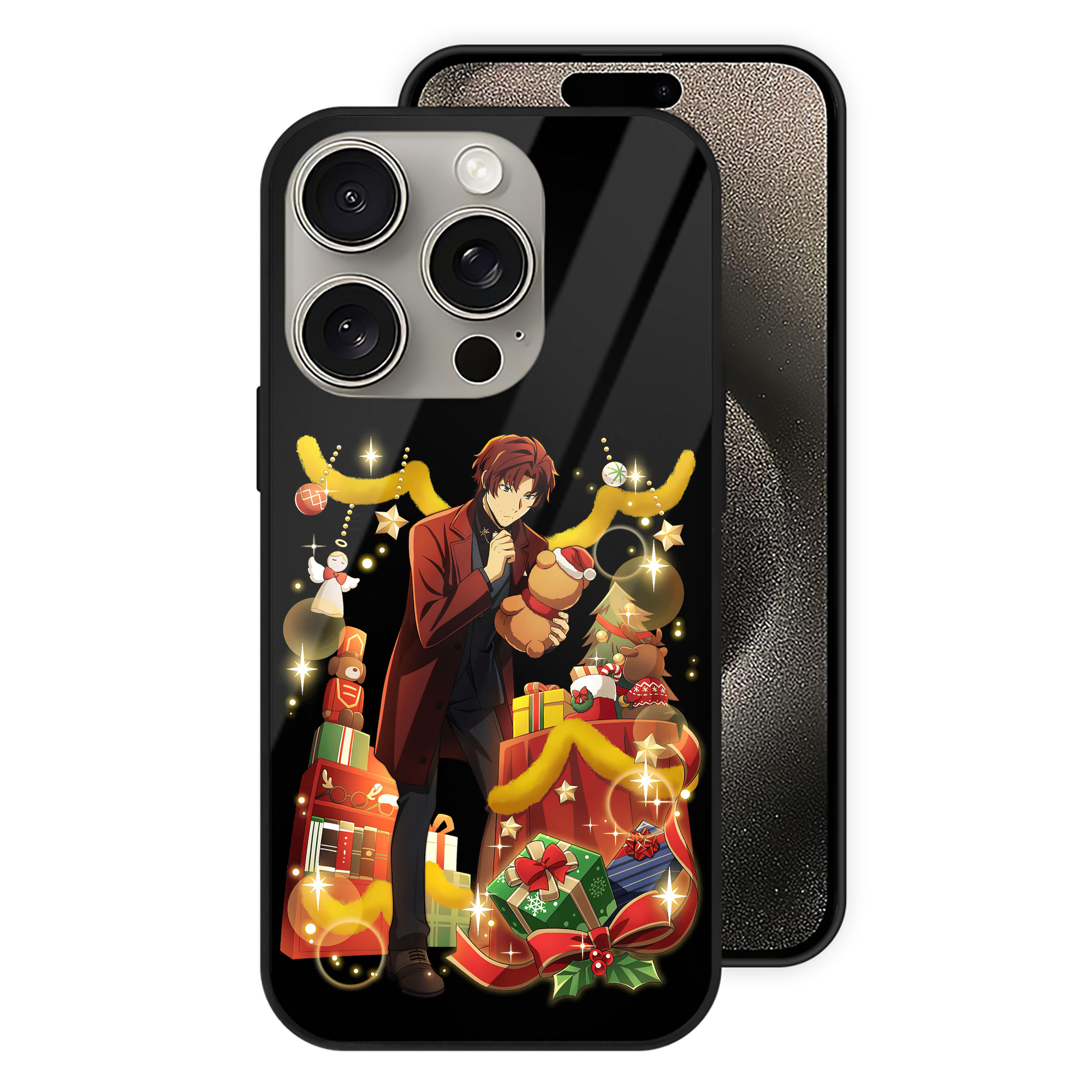 （画像用） 文豪ストレイドッグス Bungo Stray Dogs 【iPhone15Pro対応】スマホケース 耐衝撃＆黄変防止 背面ガラス