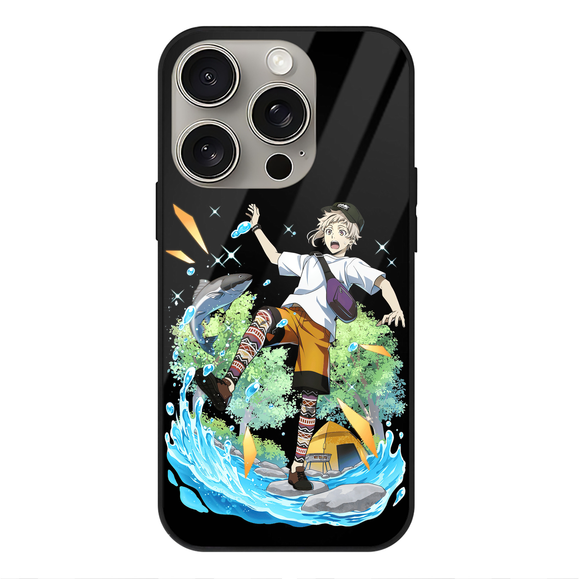 （画像用） 文豪ストレイドッグス Bungo Stray Dogs 【iPhone15Pro対応】スマホケース 耐衝撃＆黄変防止 背面ガラス