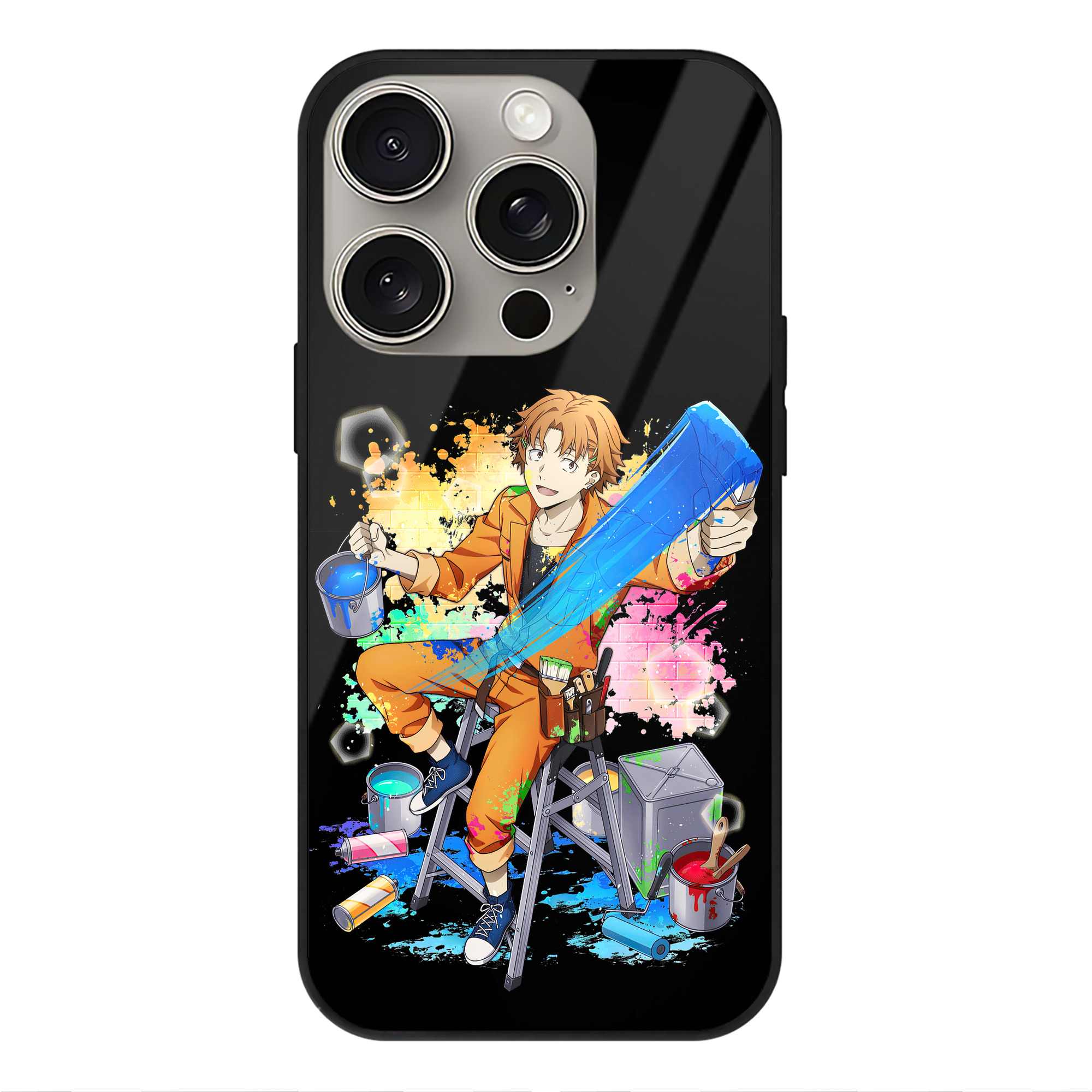 （画像用） 文豪ストレイドッグス Bungo Stray Dogs 【iPhone15Pro対応】スマホケース 耐衝撃＆黄変防止 背面ガラス