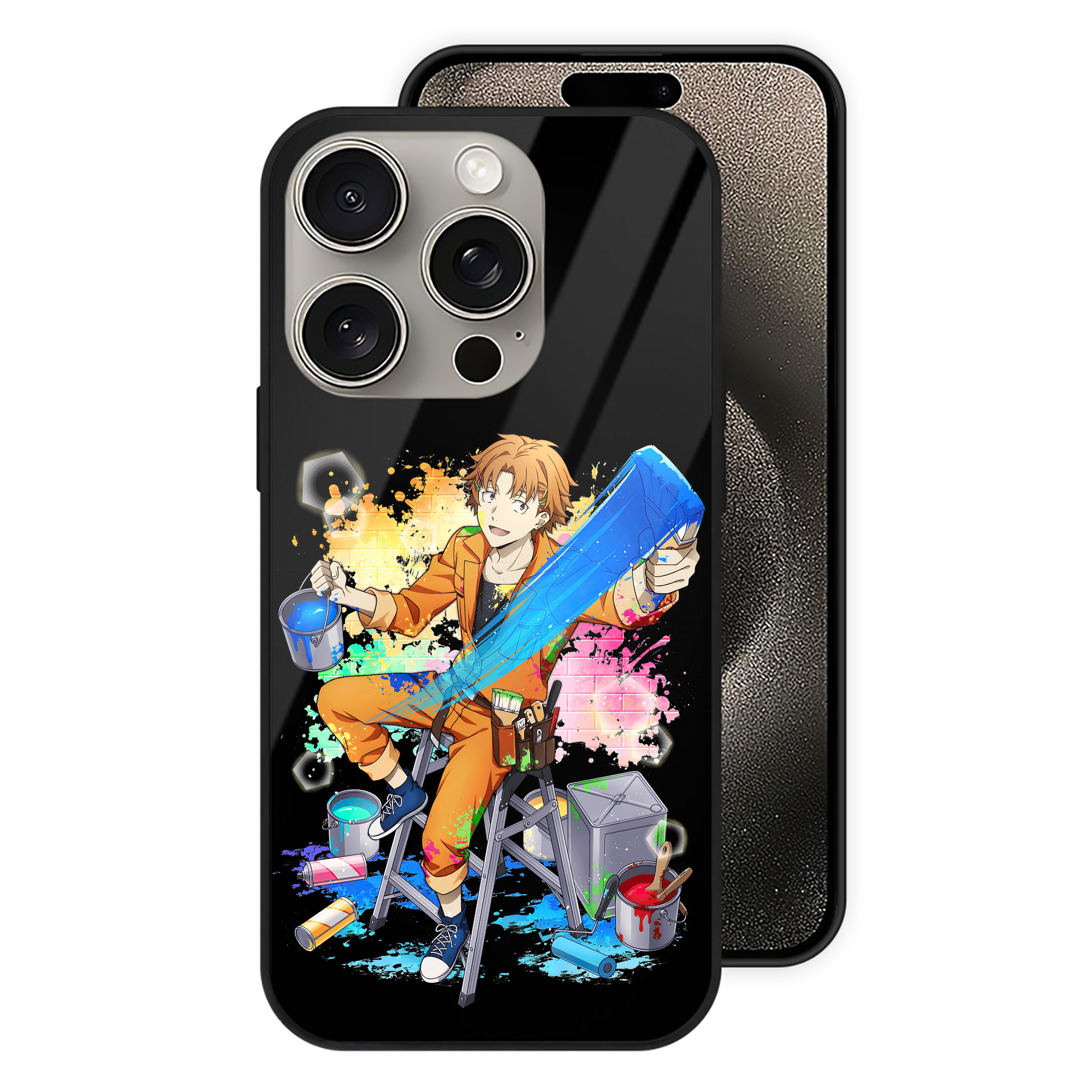 （画像用） 文豪ストレイドッグス Bungo Stray Dogs 【iPhone15Pro対応】スマホケース 耐衝撃＆黄変防止 背面ガラス