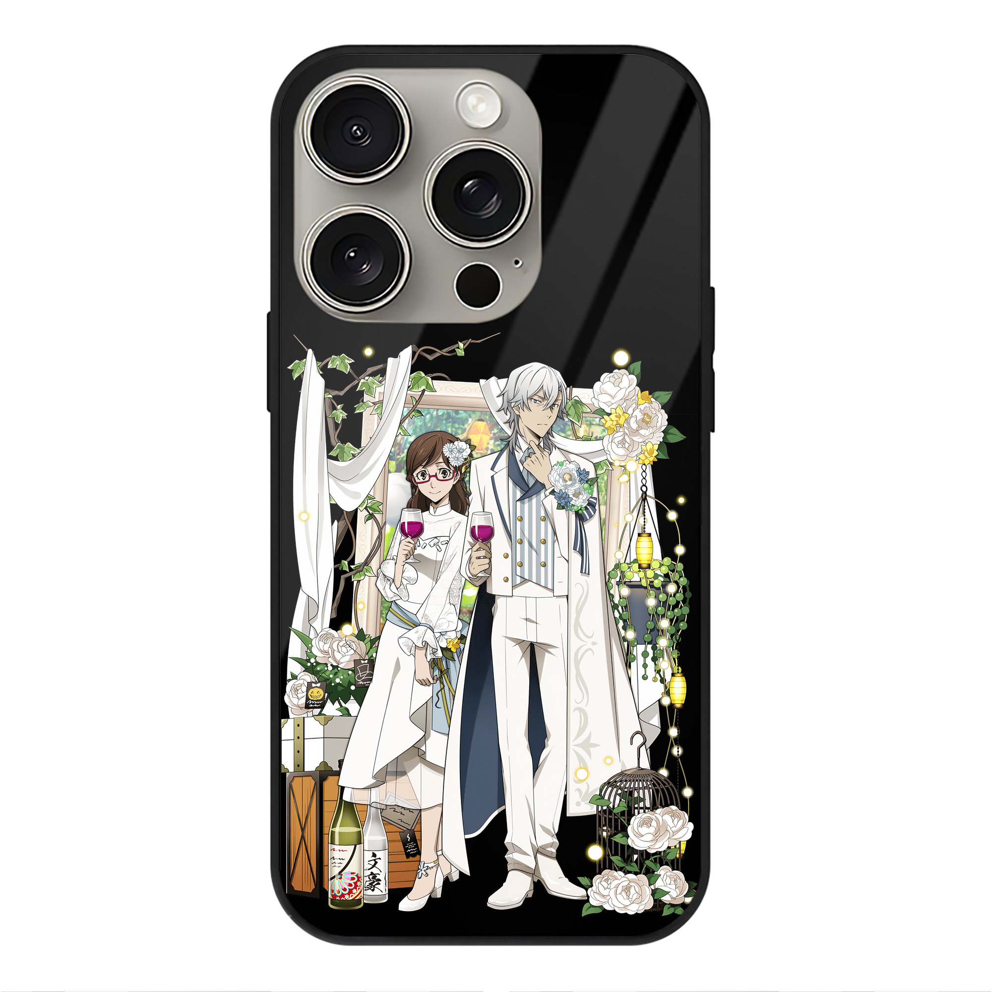 （画像用） 文豪ストレイドッグス Bungo Stray Dogs 【iPhone15Pro対応】スマホケース 耐衝撃＆黄変防止 背面ガラス