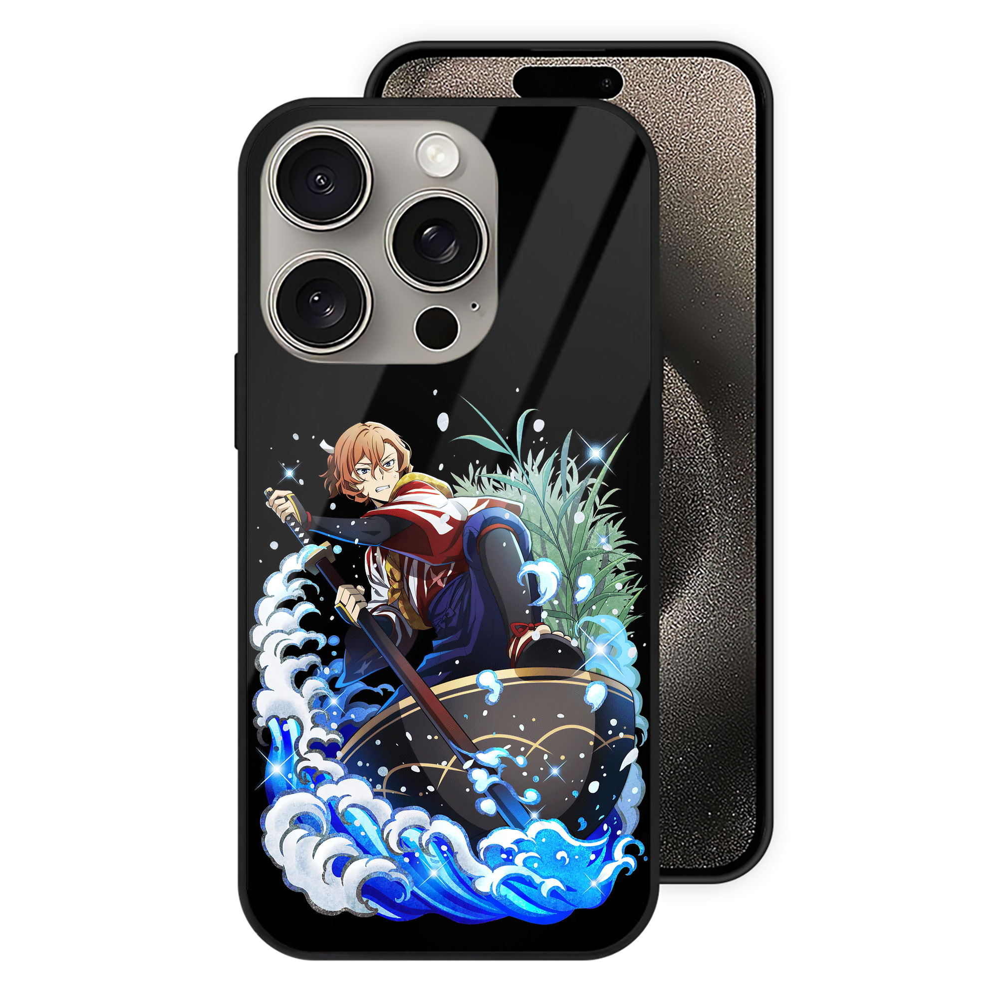 （画像用） 文豪ストレイドッグス Bungo Stray Dogs 【iPhone15Pro対応】スマホケース 耐衝撃＆黄変防止 背面ガラス