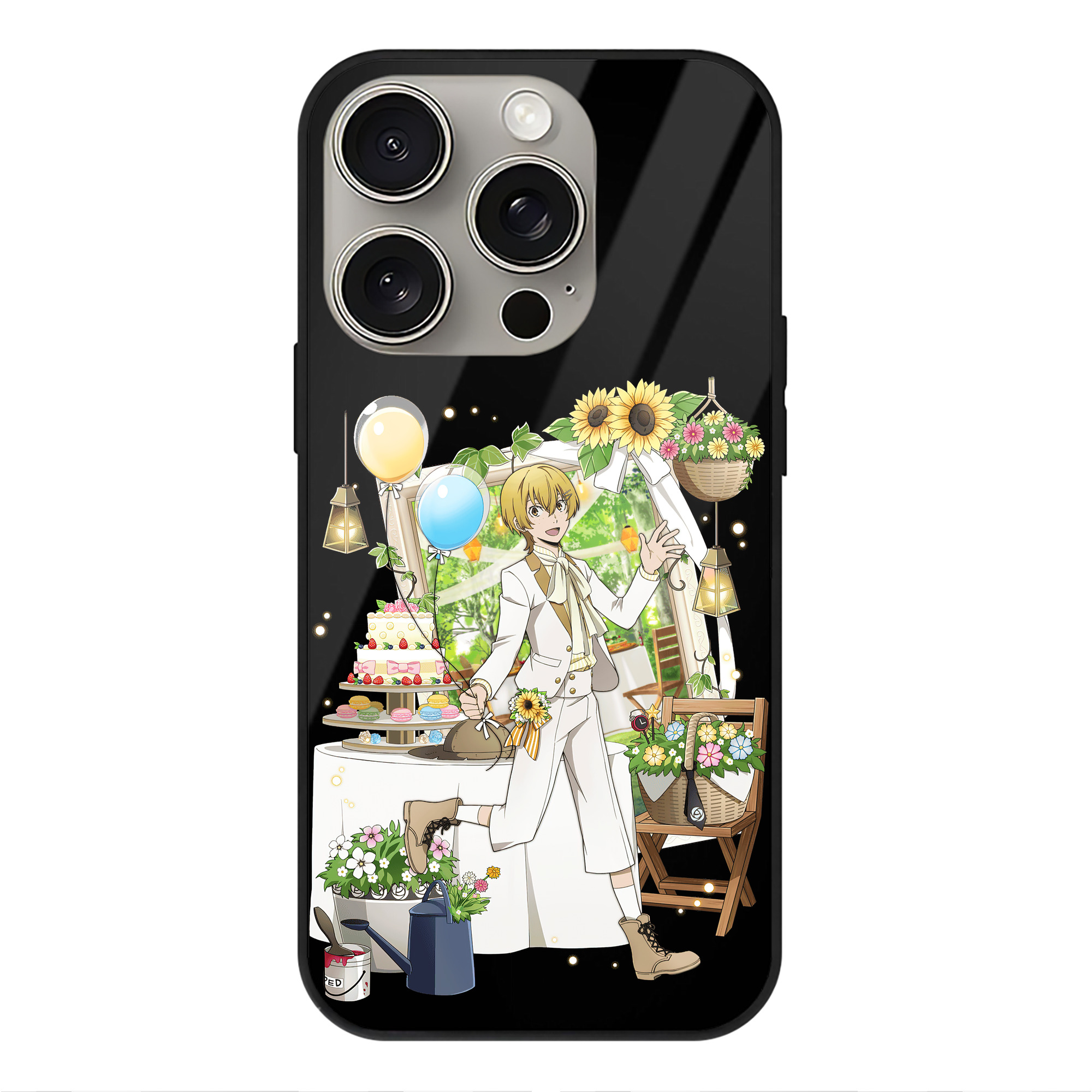 （画像用） 文豪ストレイドッグス Bungo Stray Dogs 【iPhone15Pro対応】スマホケース 耐衝撃＆黄変防止 背面ガラス