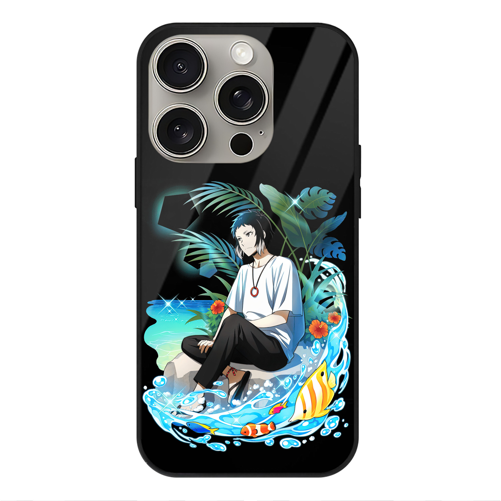 （画像用） 文豪ストレイドッグス Bungo Stray Dogs 【iPhone15Pro対応】スマホケース 耐衝撃＆黄変防止 背面ガラス