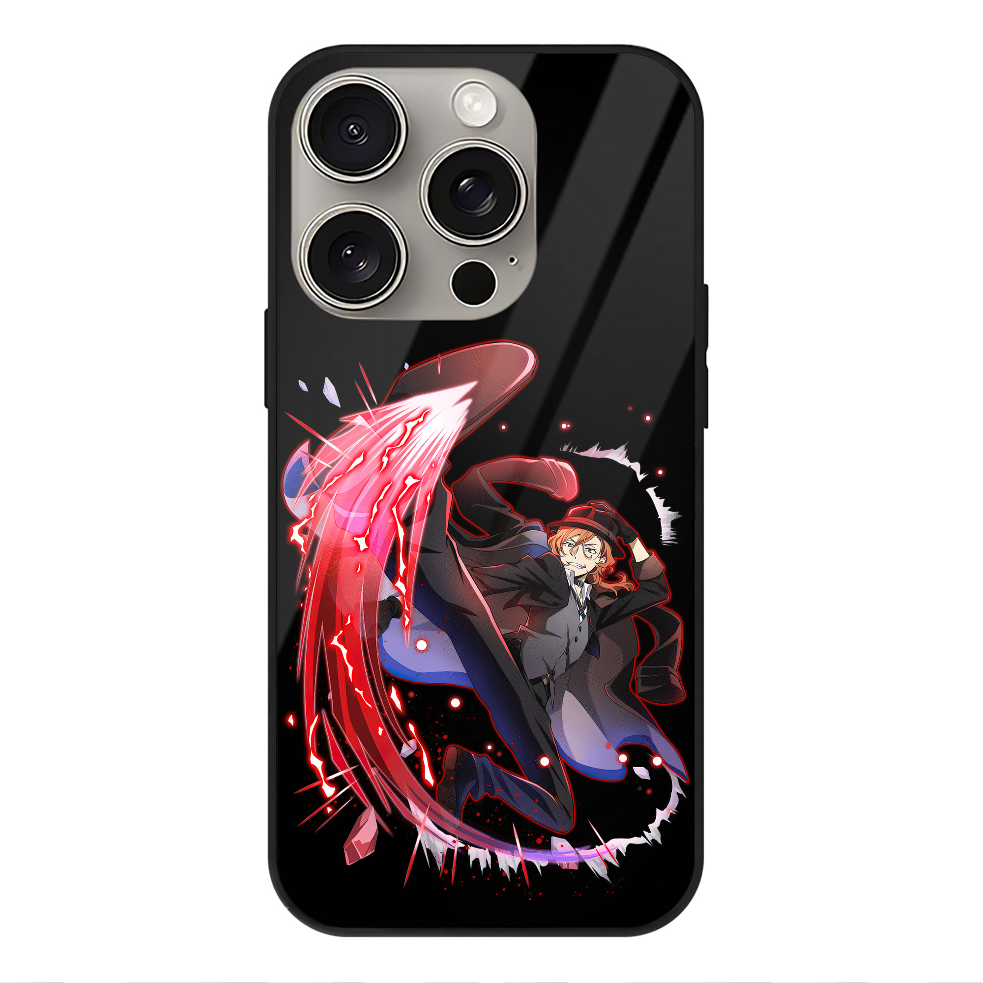 （画像用） 文豪ストレイドッグス Bungo Stray Dogs 【iPhone15Pro対応】スマホケース 耐衝撃＆黄変防止 背面ガラス