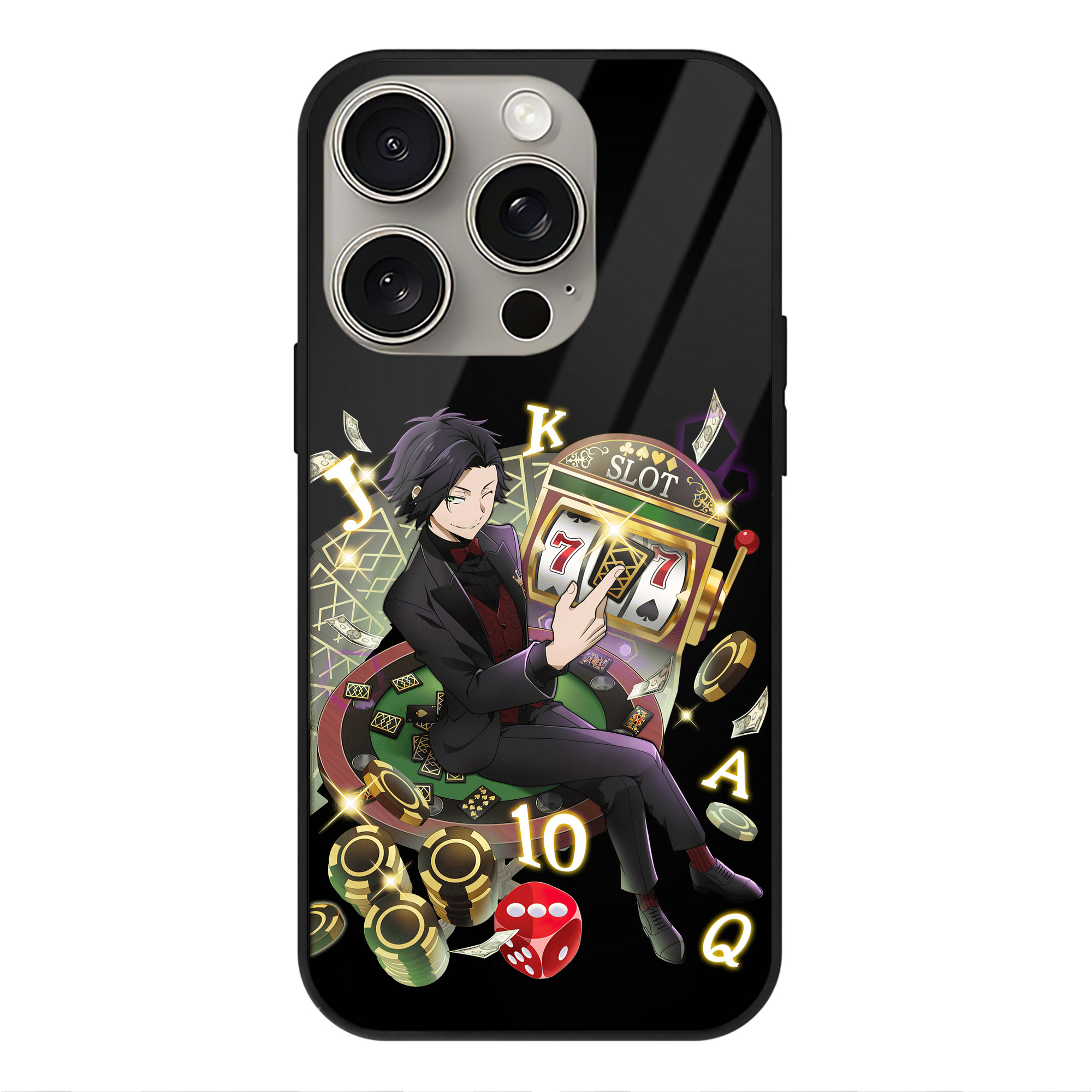 （画像用） 文豪ストレイドッグス Bungo Stray Dogs 【iPhone15Pro対応】スマホケース 耐衝撃＆黄変防止 背面ガラス