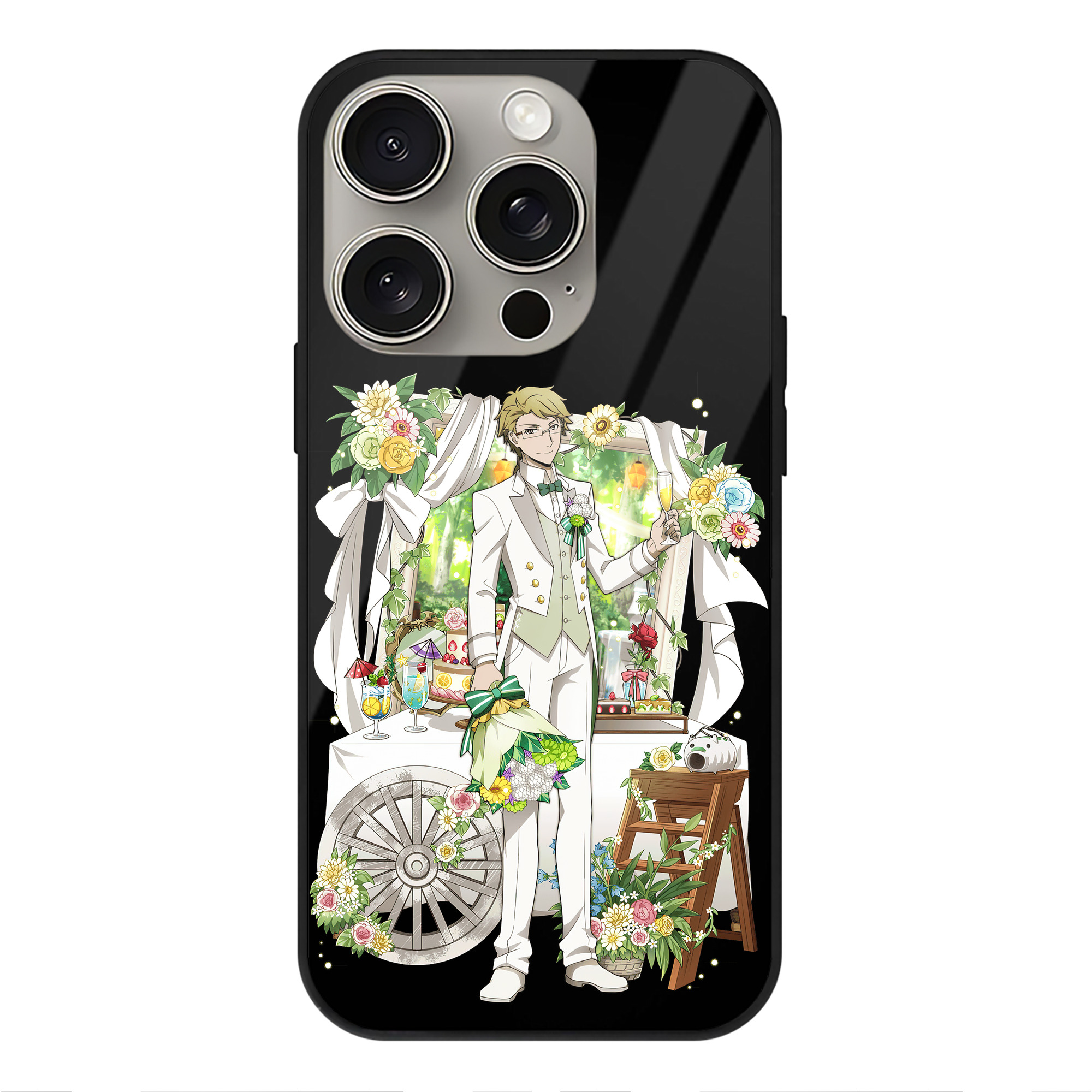 （画像用） 文豪ストレイドッグス Bungo Stray Dogs 【iPhone15Pro対応】スマホケース 耐衝撃＆黄変防止 背面ガラス