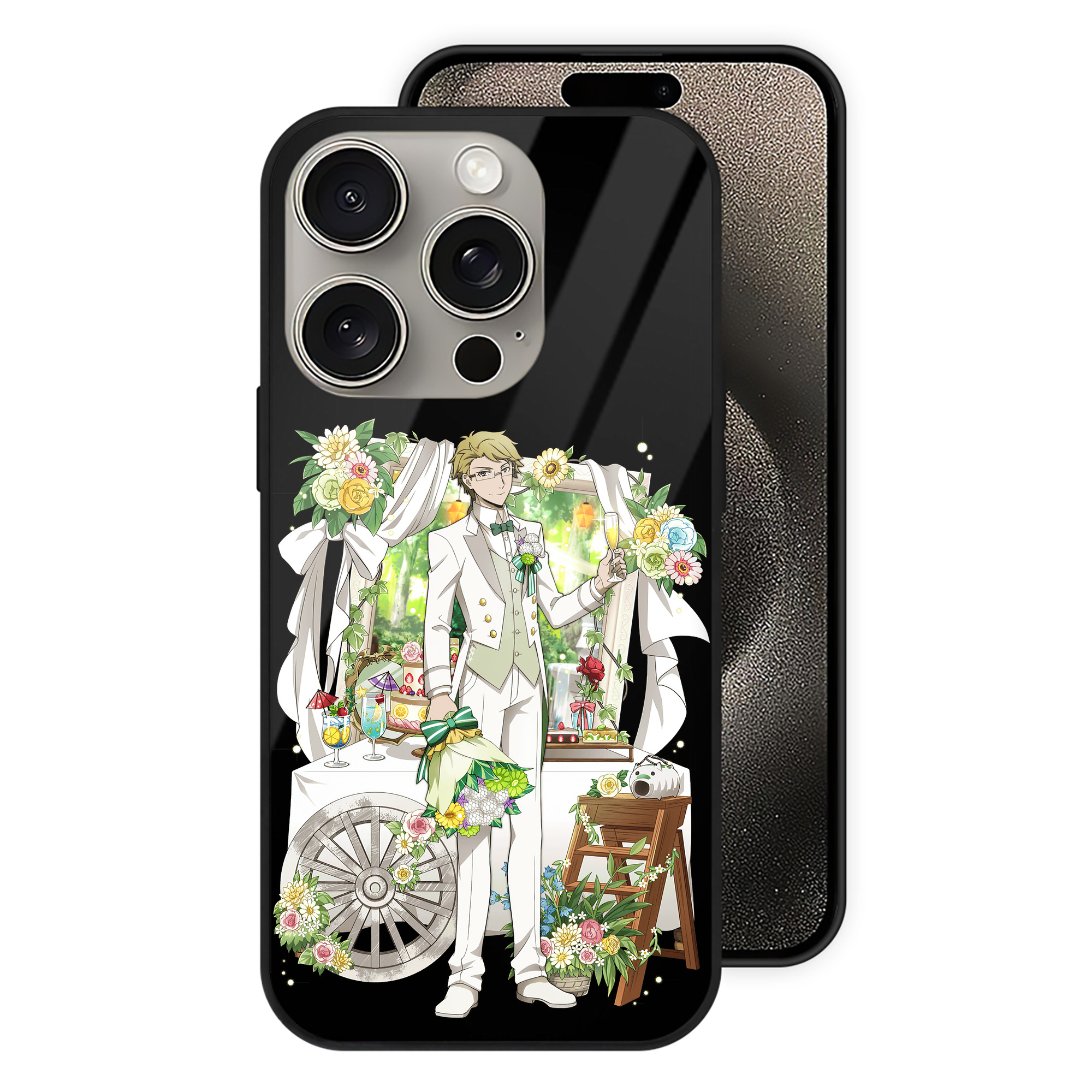 （画像用） 文豪ストレイドッグス Bungo Stray Dogs 【iPhone15Pro対応】スマホケース 耐衝撃＆黄変防止 背面ガラス