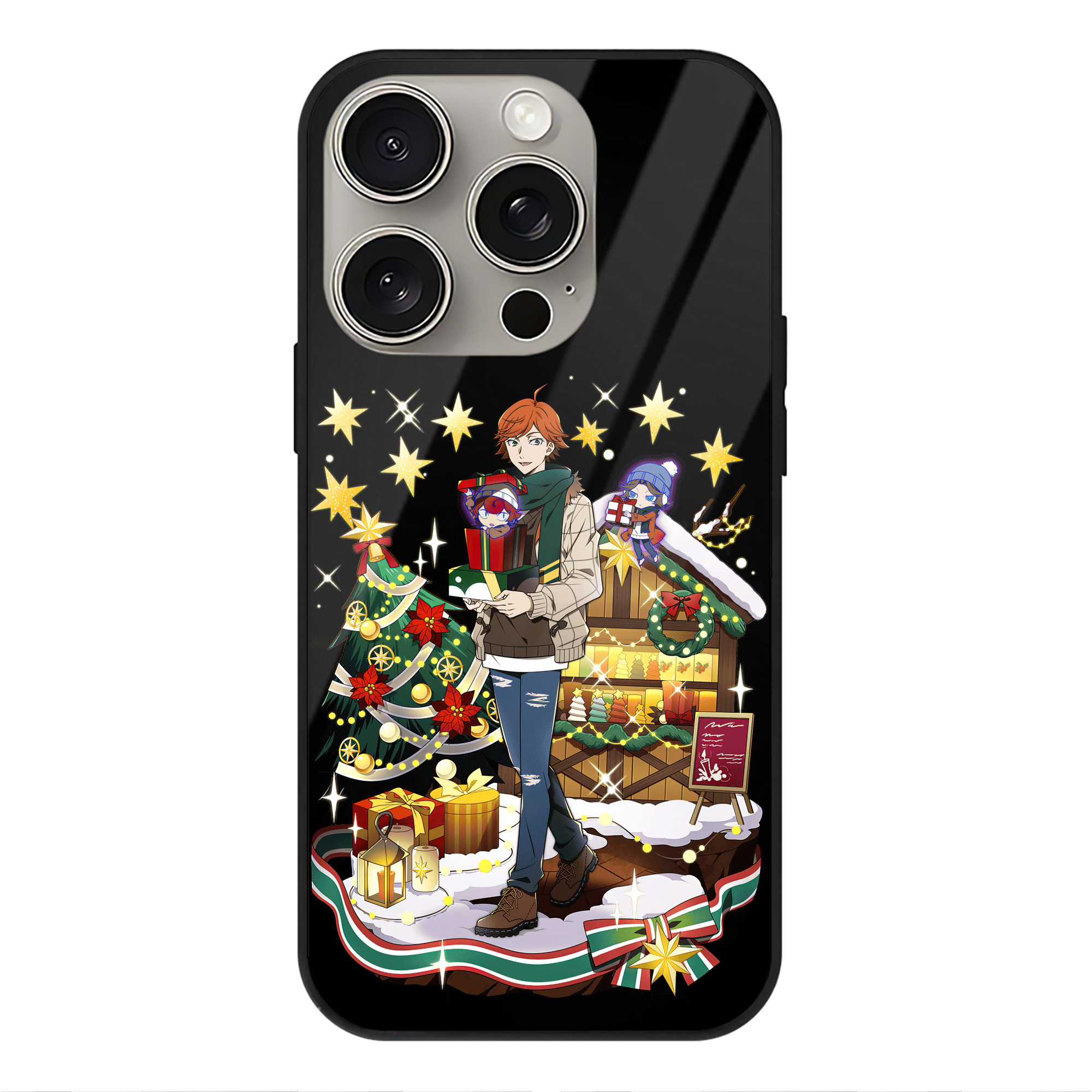 （画像用） 文豪ストレイドッグス Bungo Stray Dogs 【iPhone15Pro対応】スマホケース 耐衝撃＆黄変防止 背面ガラス