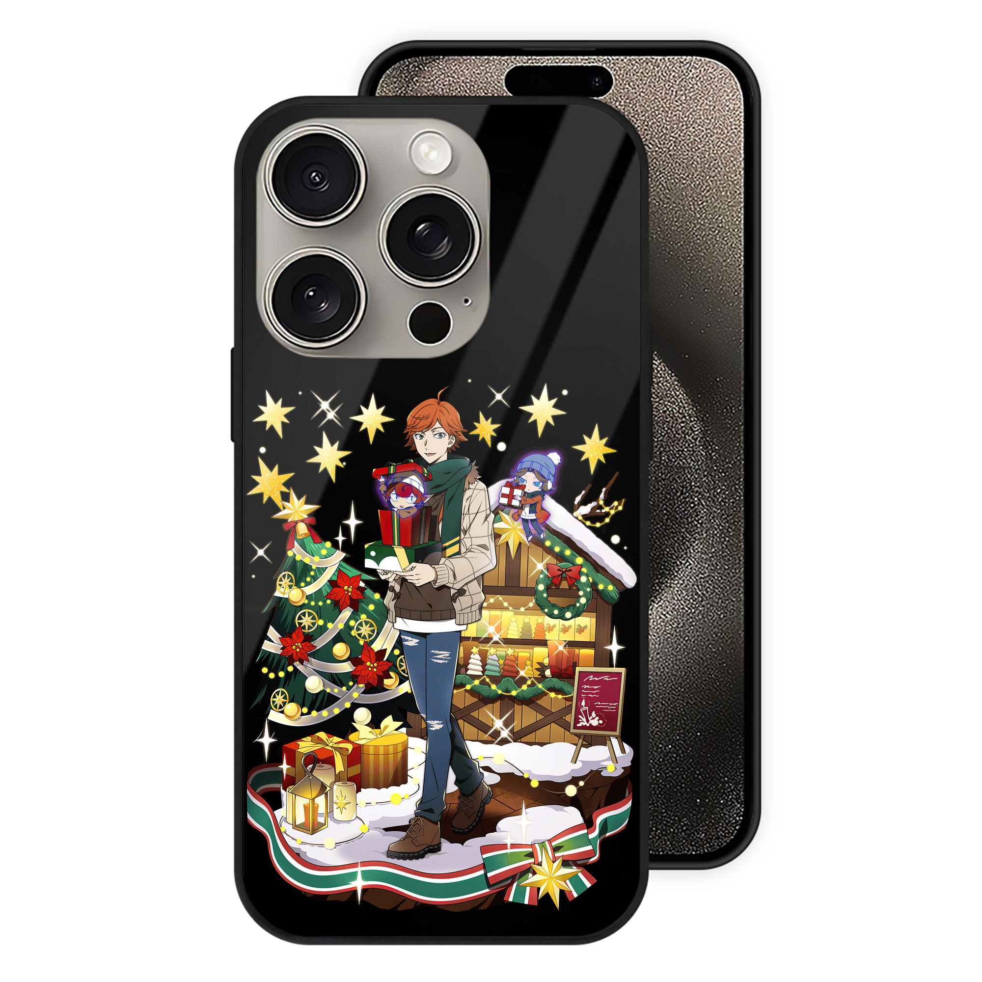 （画像用） 文豪ストレイドッグス Bungo Stray Dogs 【iPhone15Pro対応】スマホケース 耐衝撃＆黄変防止 背面ガラス