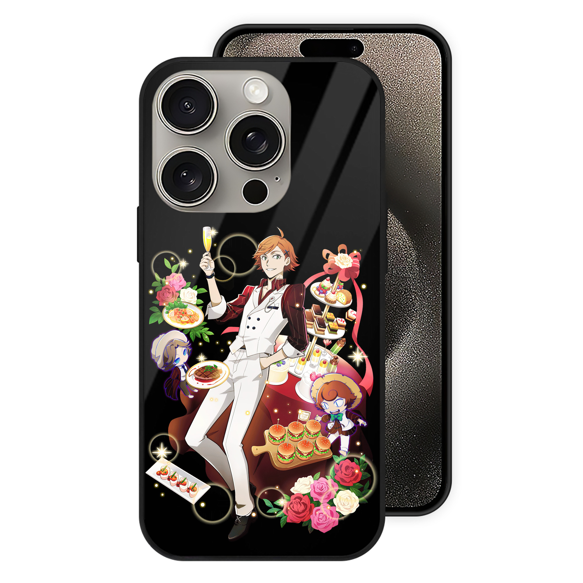 （画像用） 文豪ストレイドッグス Bungo Stray Dogs 【iPhone15Pro対応】スマホケース 耐衝撃＆黄変防止 背面ガラス