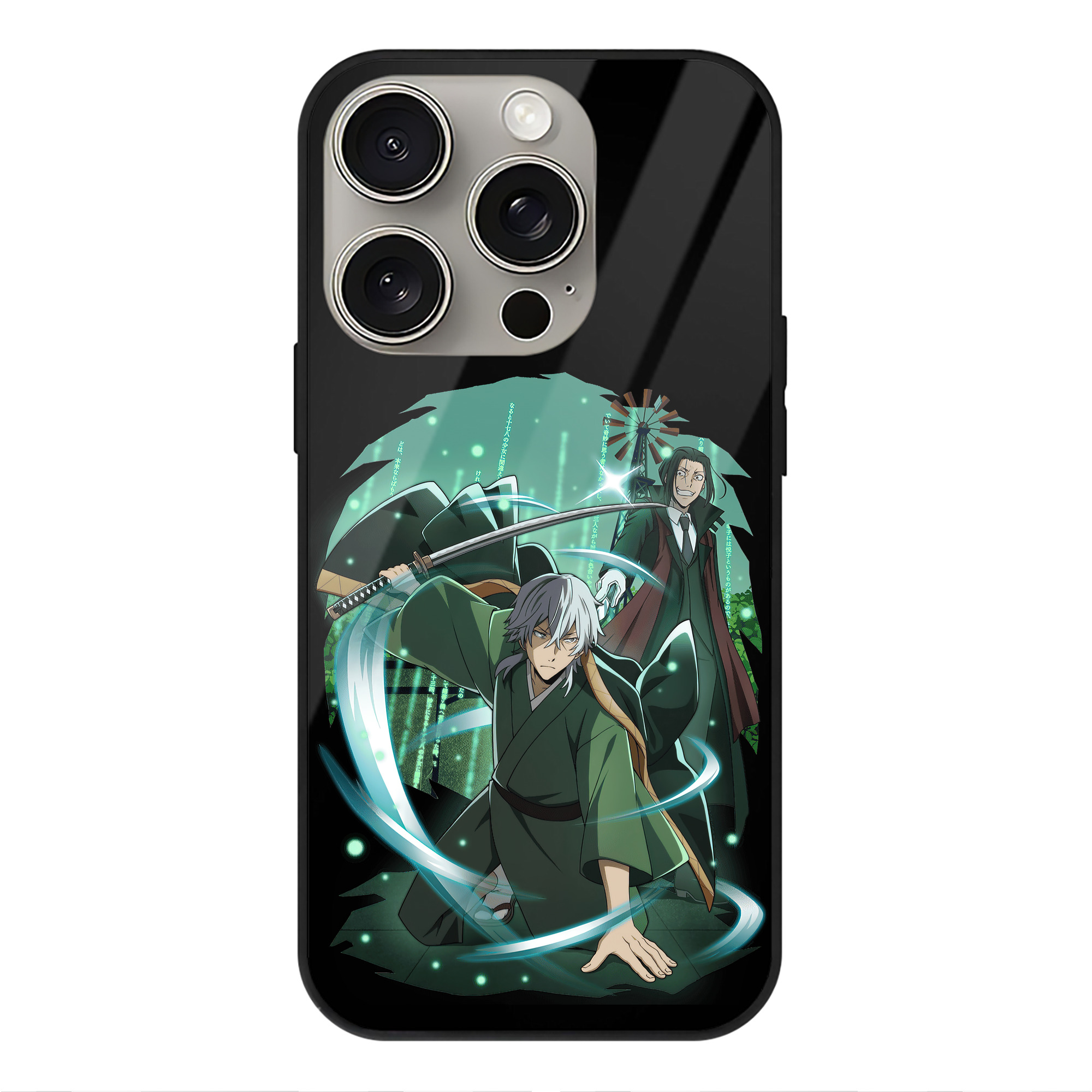 （画像用） 文豪ストレイドッグス Bungo Stray Dogs 【iPhone15Pro対応】スマホケース 耐衝撃＆黄変防止 背面ガラス