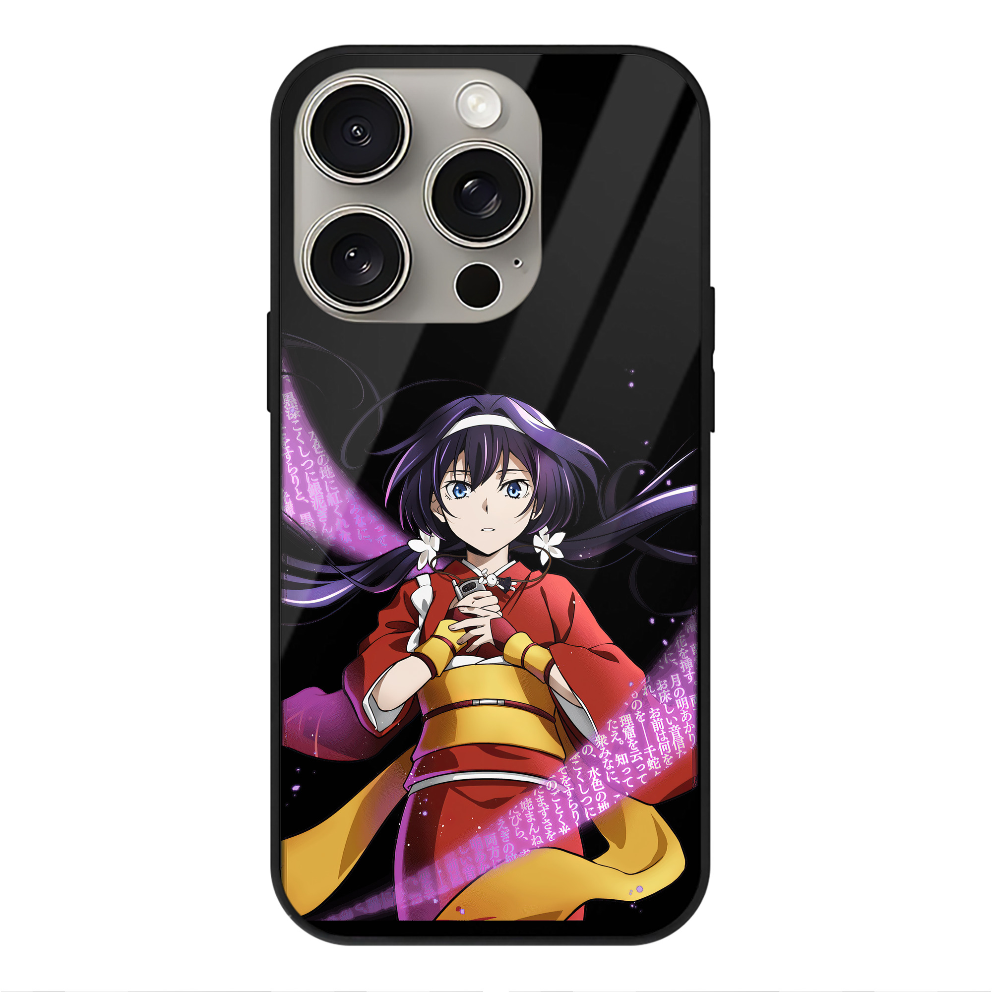 （画像用） 文豪ストレイドッグス Bungo Stray Dogs 【iPhone15Pro対応】スマホケース 耐衝撃＆黄変防止 背面ガラス
