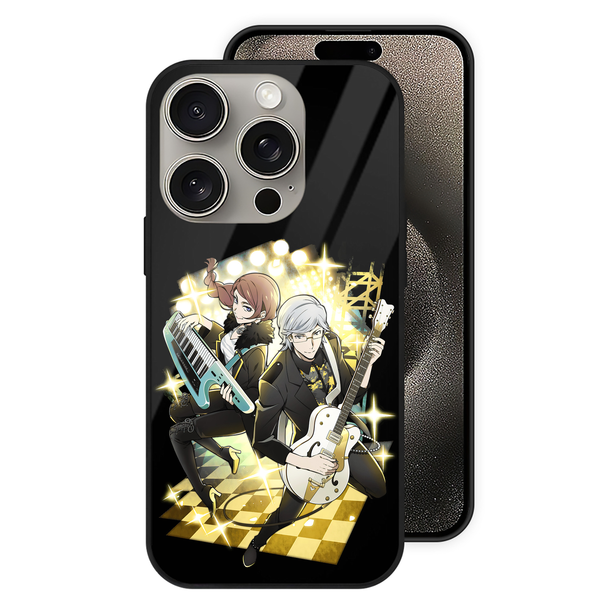 （画像用） 文豪ストレイドッグス Bungo Stray Dogs 【iPhone15Pro対応】スマホケース 耐衝撃＆黄変防止 背面ガラス