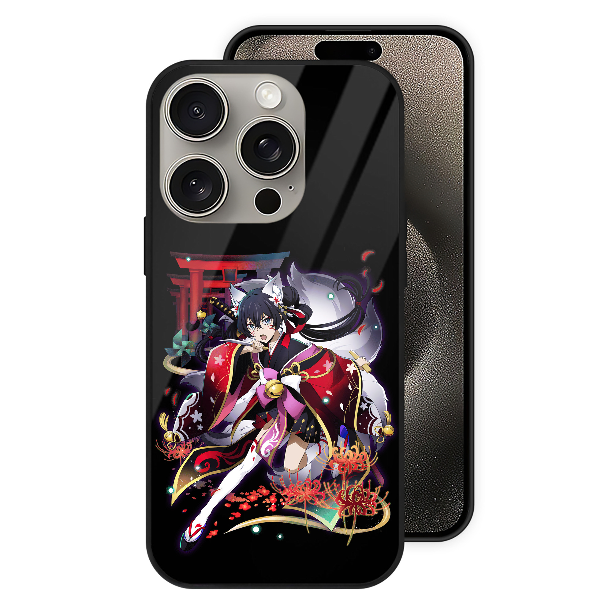 （画像用） 文豪ストレイドッグス Bungo Stray Dogs 【iPhone15Pro対応】スマホケース 耐衝撃＆黄変防止 背面ガラス