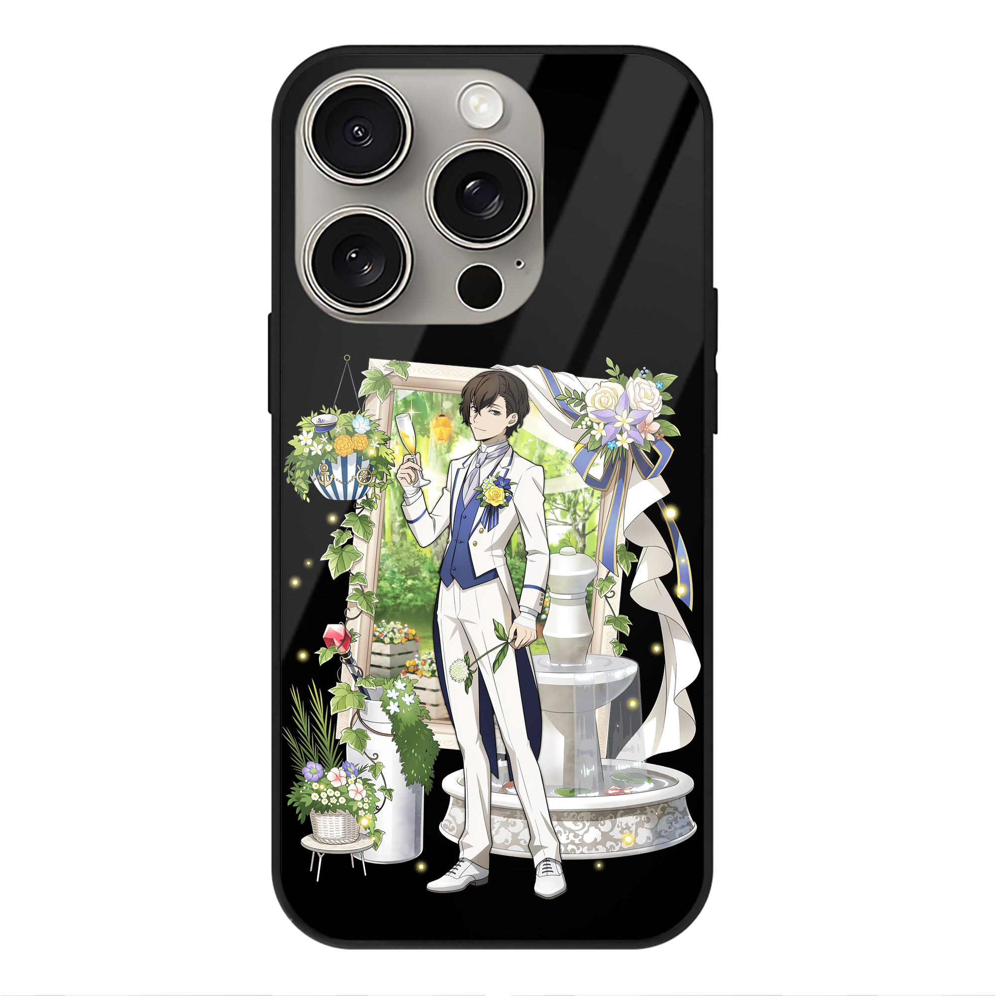 （画像用） 文豪ストレイドッグス Bungo Stray Dogs 【iPhone15Pro対応】スマホケース 耐衝撃＆黄変防止 背面ガラス