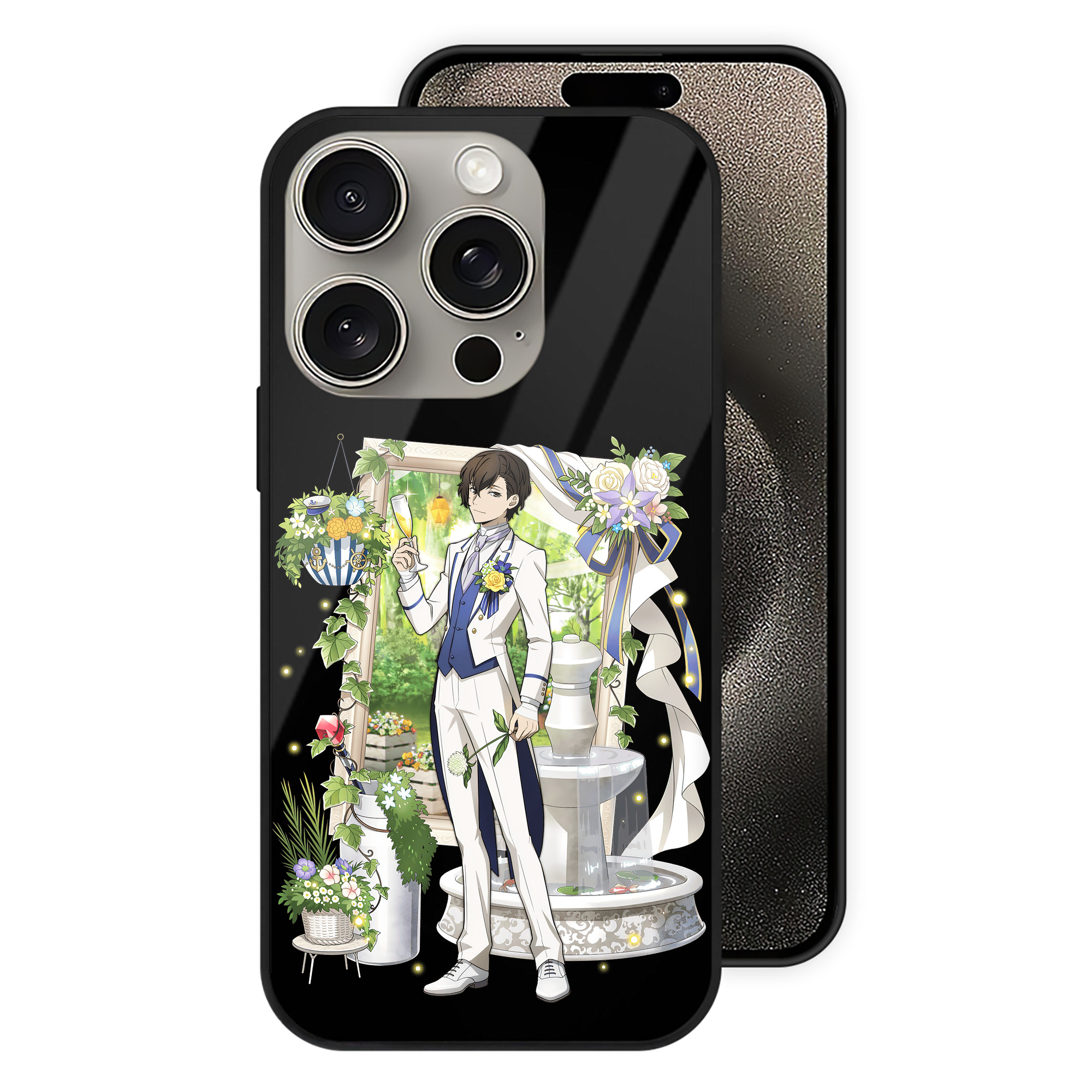 （画像用） 文豪ストレイドッグス Bungo Stray Dogs 【iPhone15Pro対応】スマホケース 耐衝撃＆黄変防止 背面ガラス