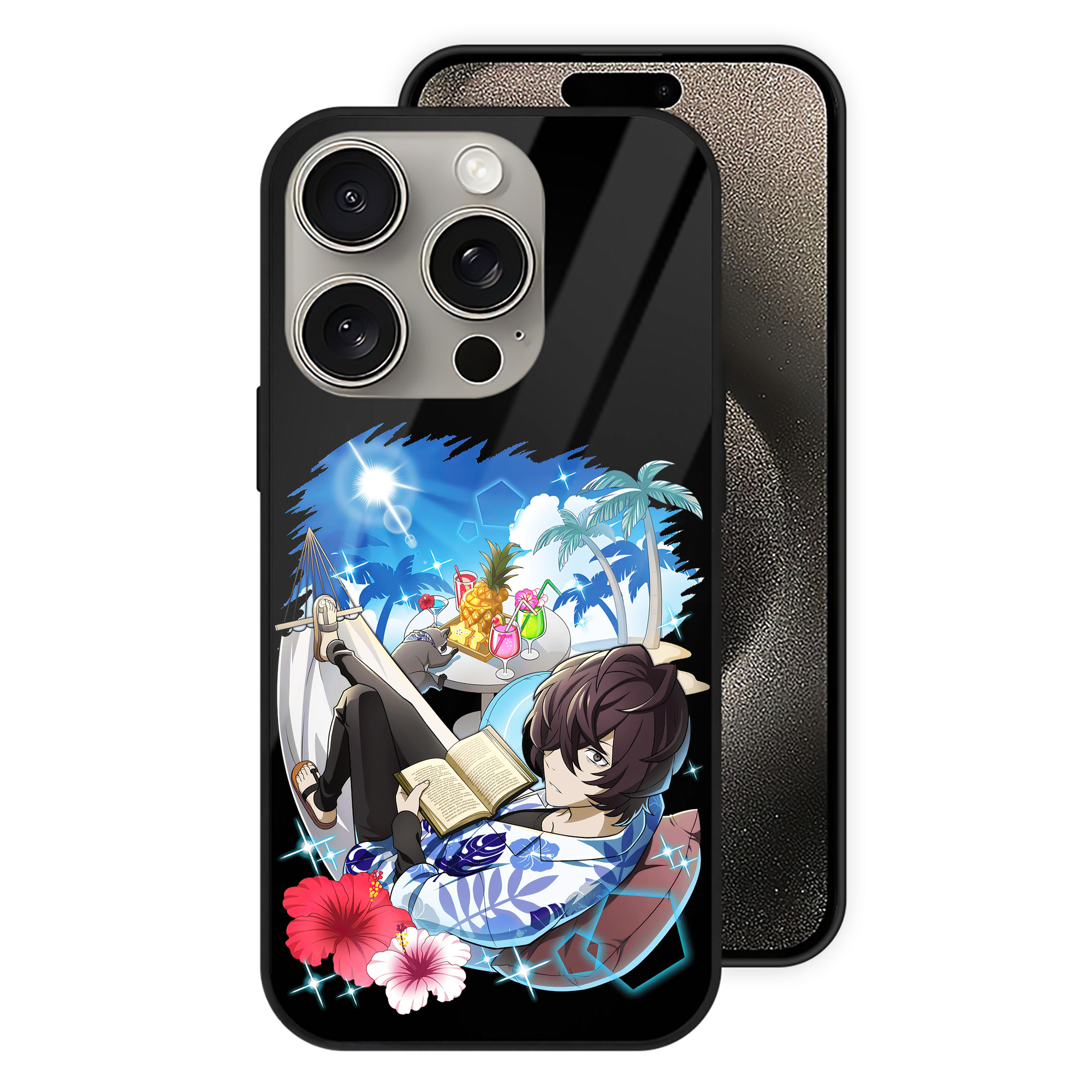 （画像用） 文豪ストレイドッグス Bungo Stray Dogs 【iPhone15Pro対応】スマホケース 耐衝撃＆黄変防止 背面ガラス