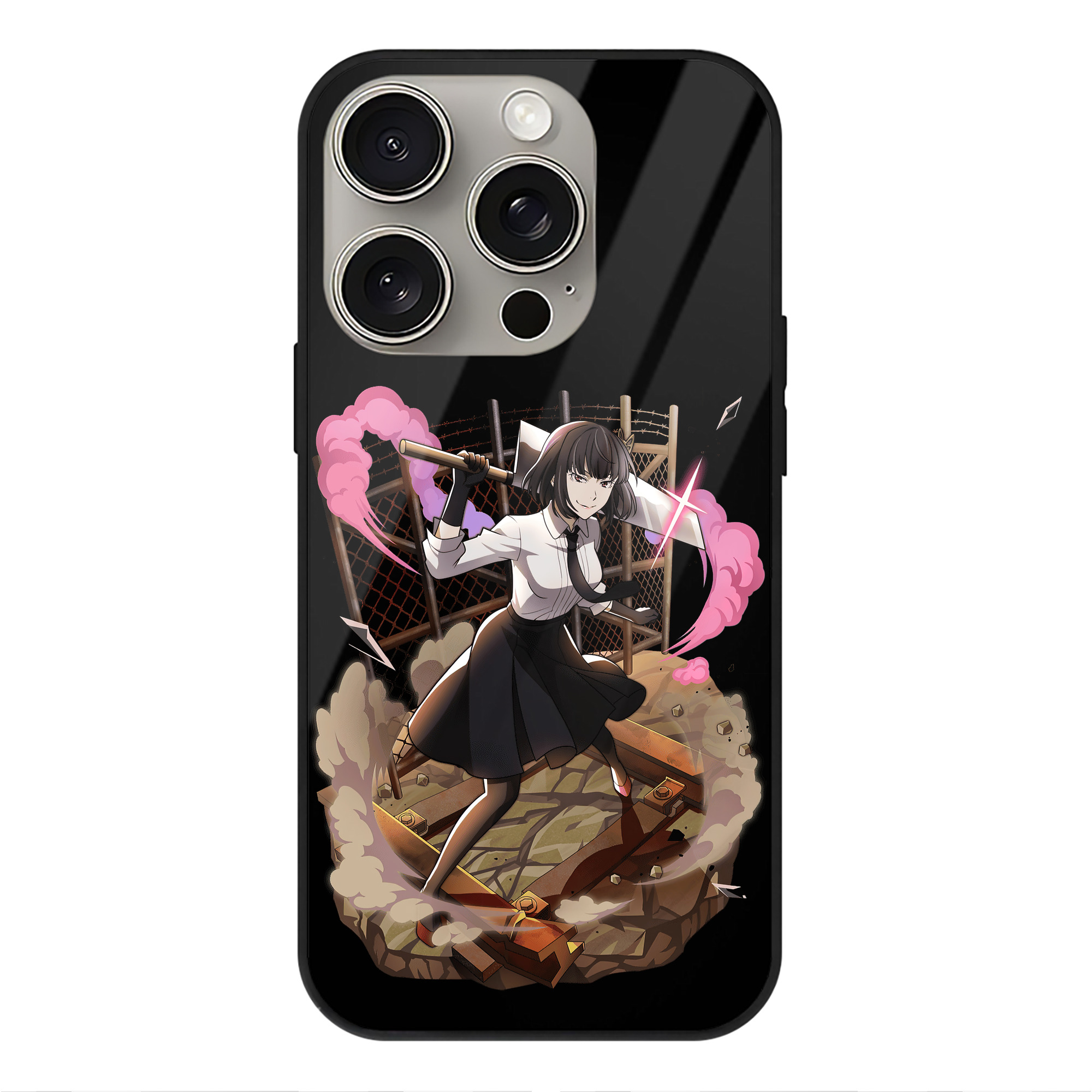 （画像用） 文豪ストレイドッグス Bungo Stray Dogs 【iPhone15Pro対応】スマホケース 耐衝撃＆黄変防止 背面ガラス